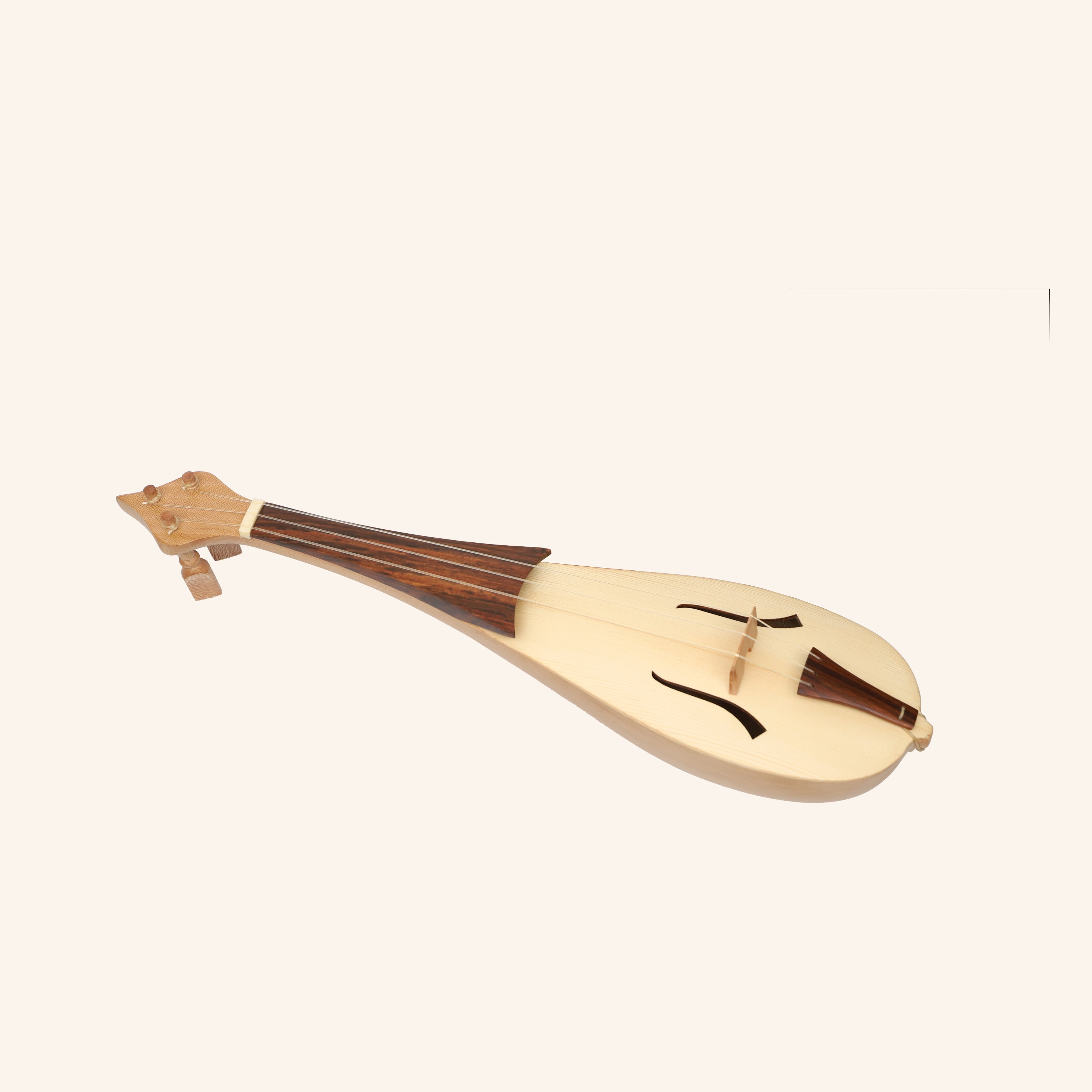 Muzikkon Soprano Rebec, 3 String Lacewood