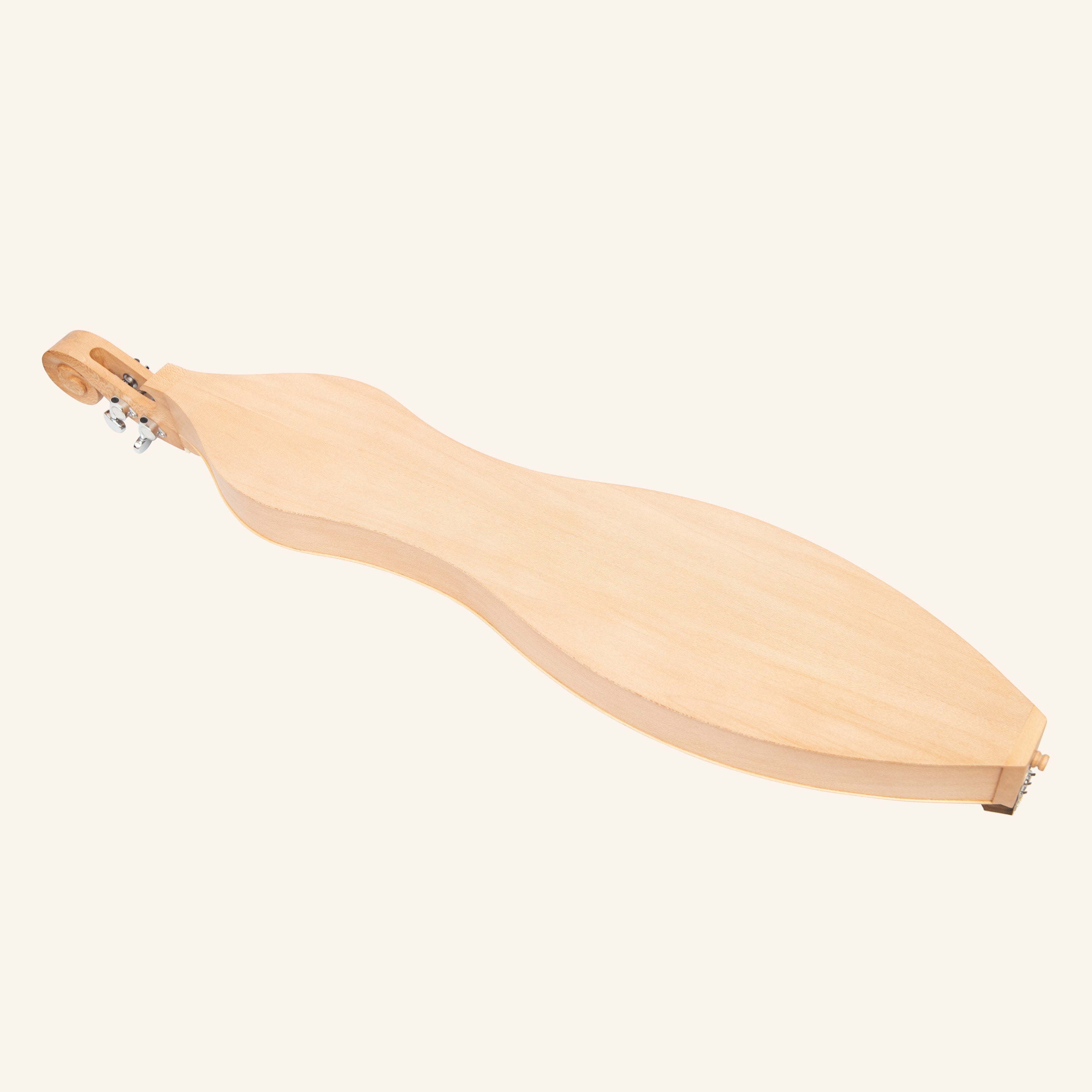 Mountain Dulcimer 4 String F-Hole Lacewood With Nickel Finish Hardware
