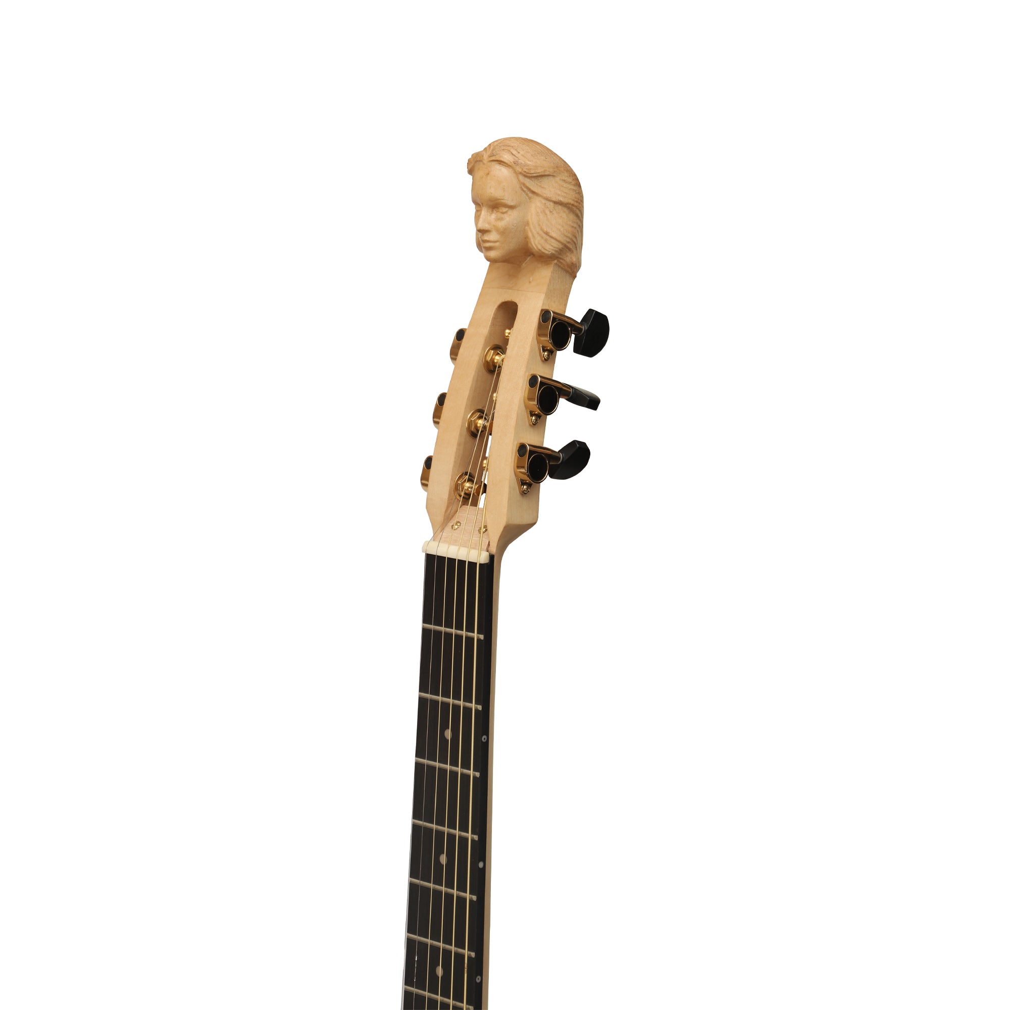 MUZIKKON LUTE GUITAR, 6 STRING MAPLE LEFT HAND