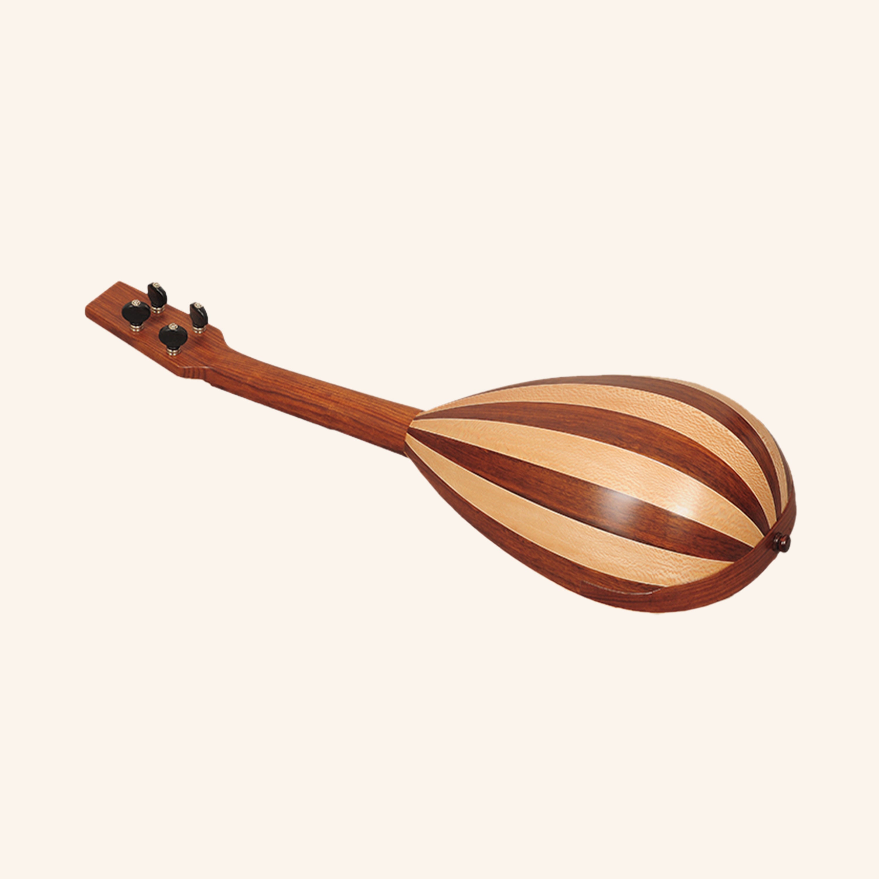 Heartland Baroque Ukulele, 4 String Concert Variegated Rosewood and Lacewood