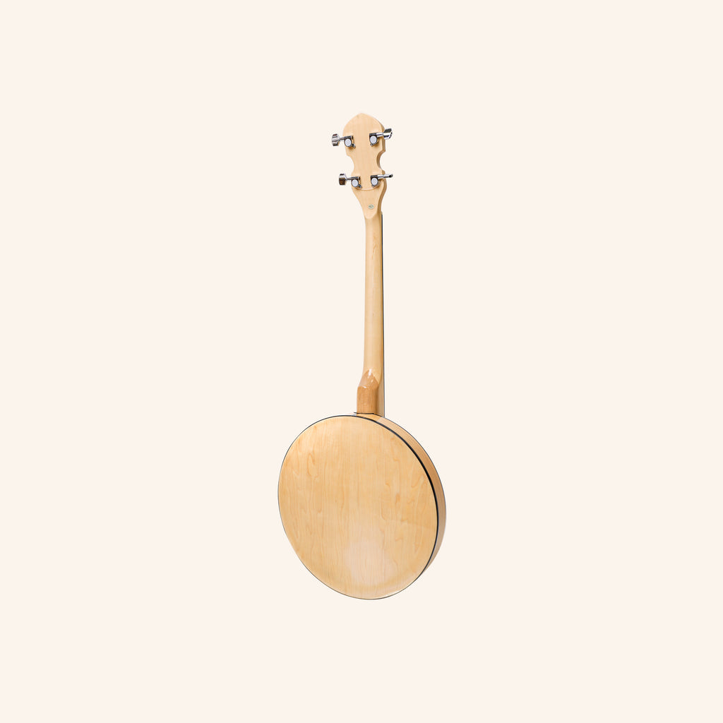 Heartland Deluxe Irish Tenor Banjo 19 Frets with 24 Bracket and Closed Solid Back Maple Finish