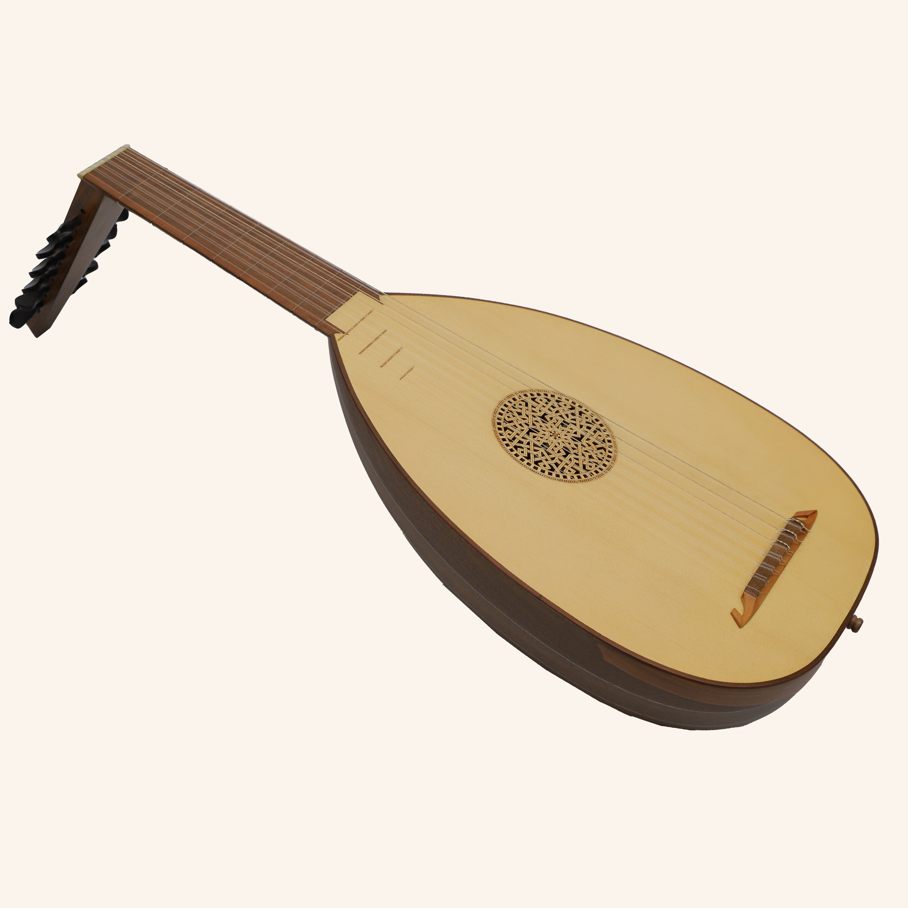 Muzikkon Renaissance Lute 7 Course Left Hand After Hieber