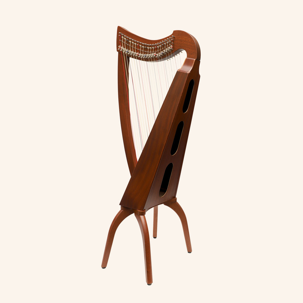 Double Strung harp 2- by 22-string Celtic Style harp, 22 Strings each Side with levers (44 Strings Total)