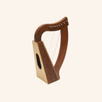 MUZIKKON O'CAROLAN HARP, 8 STRING ROSEWOOD CELTIC DRAGON