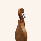 Mountain Dulcimer 4 String  F-Hole Walnut with Nickel Finish Hardware