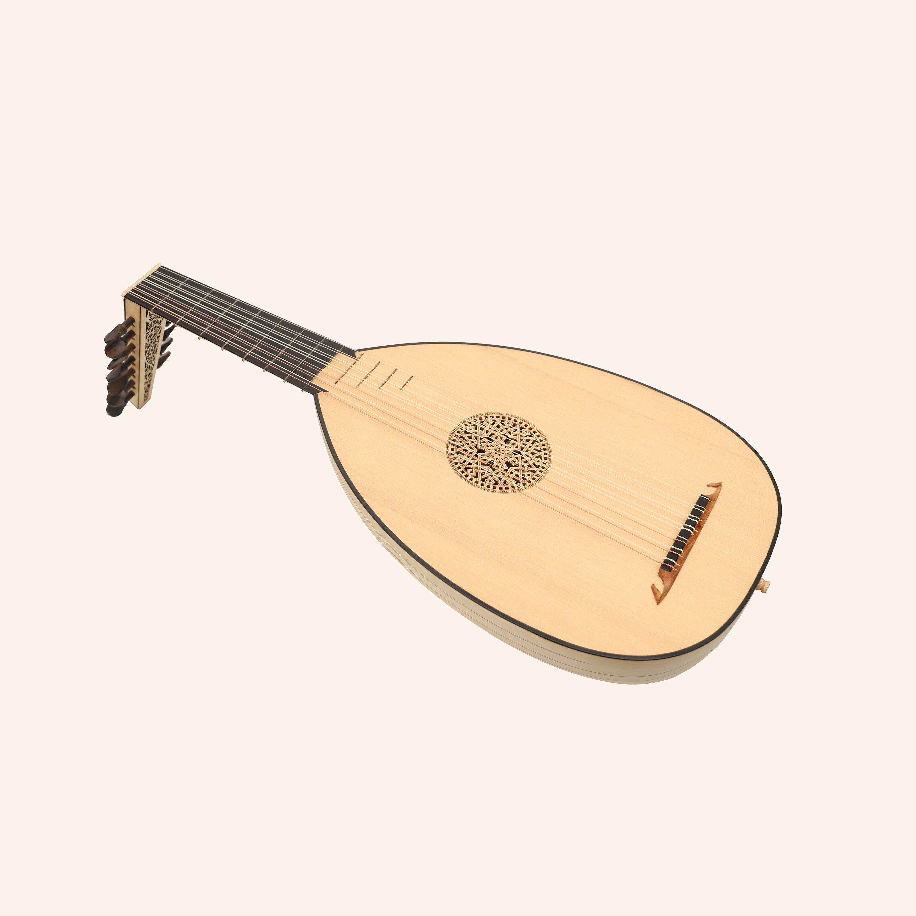 Muzikkon Renaissance Lute 7 Course Deluxe Right Hand After Hieber