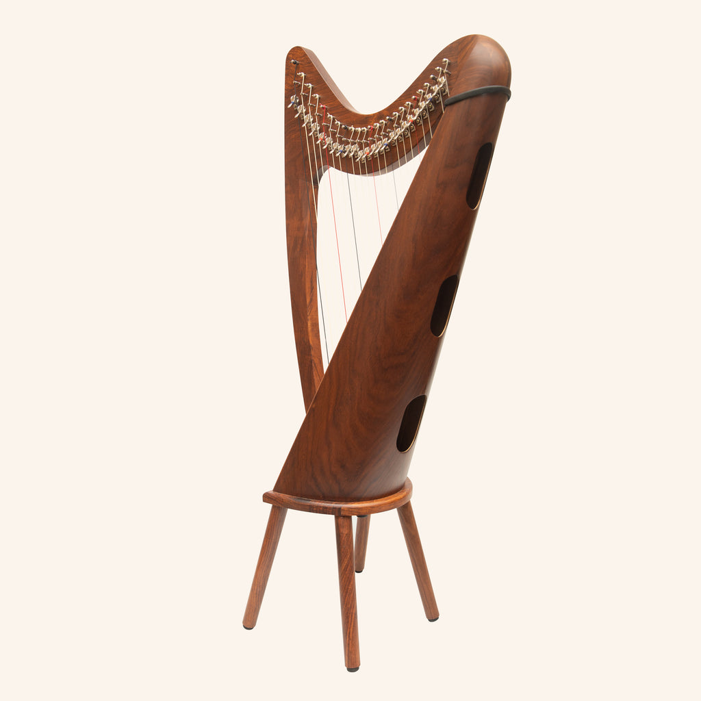 24 String Claddagh Harp Rosewood