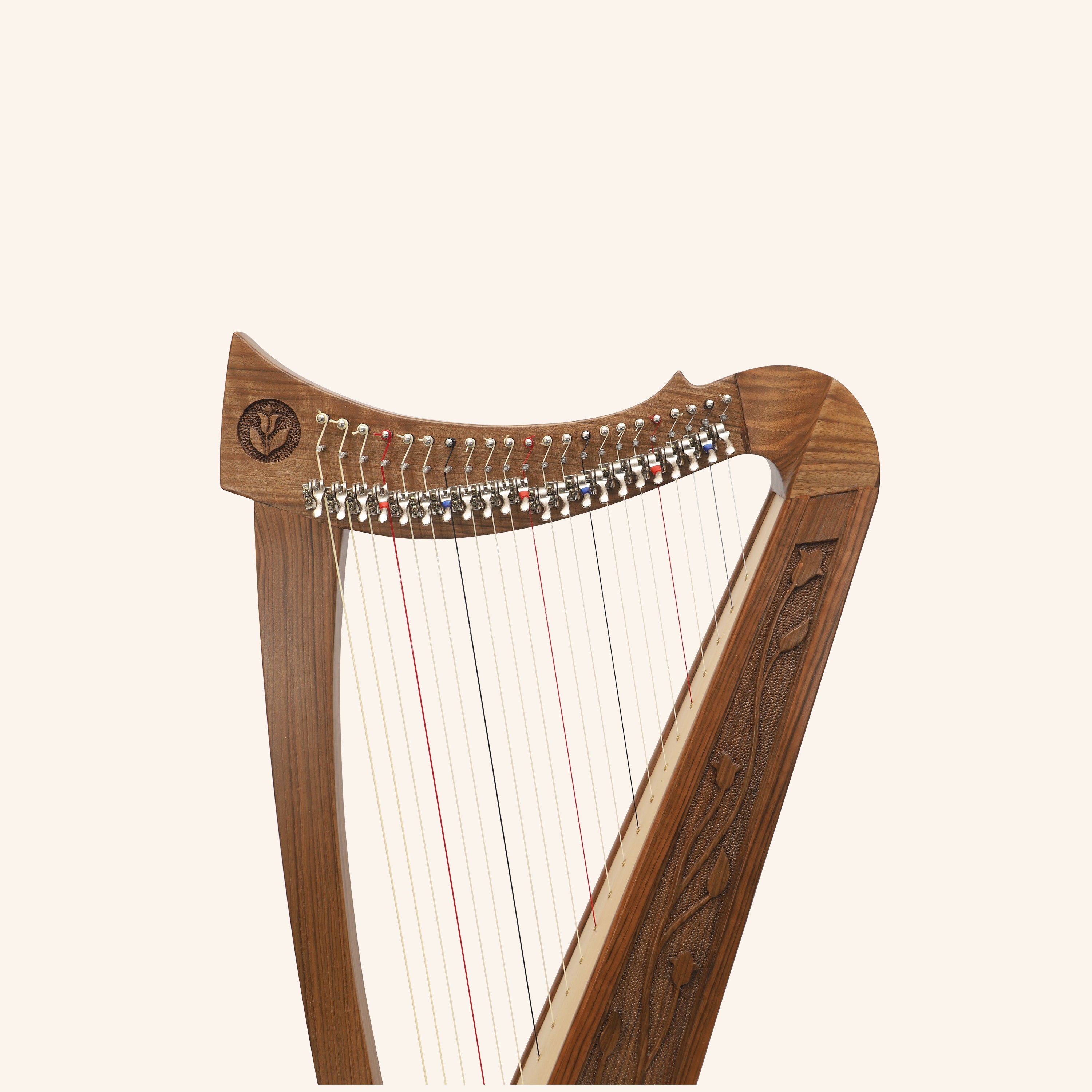 22 String Trinity Crested Harp, Celtic Lap Harp