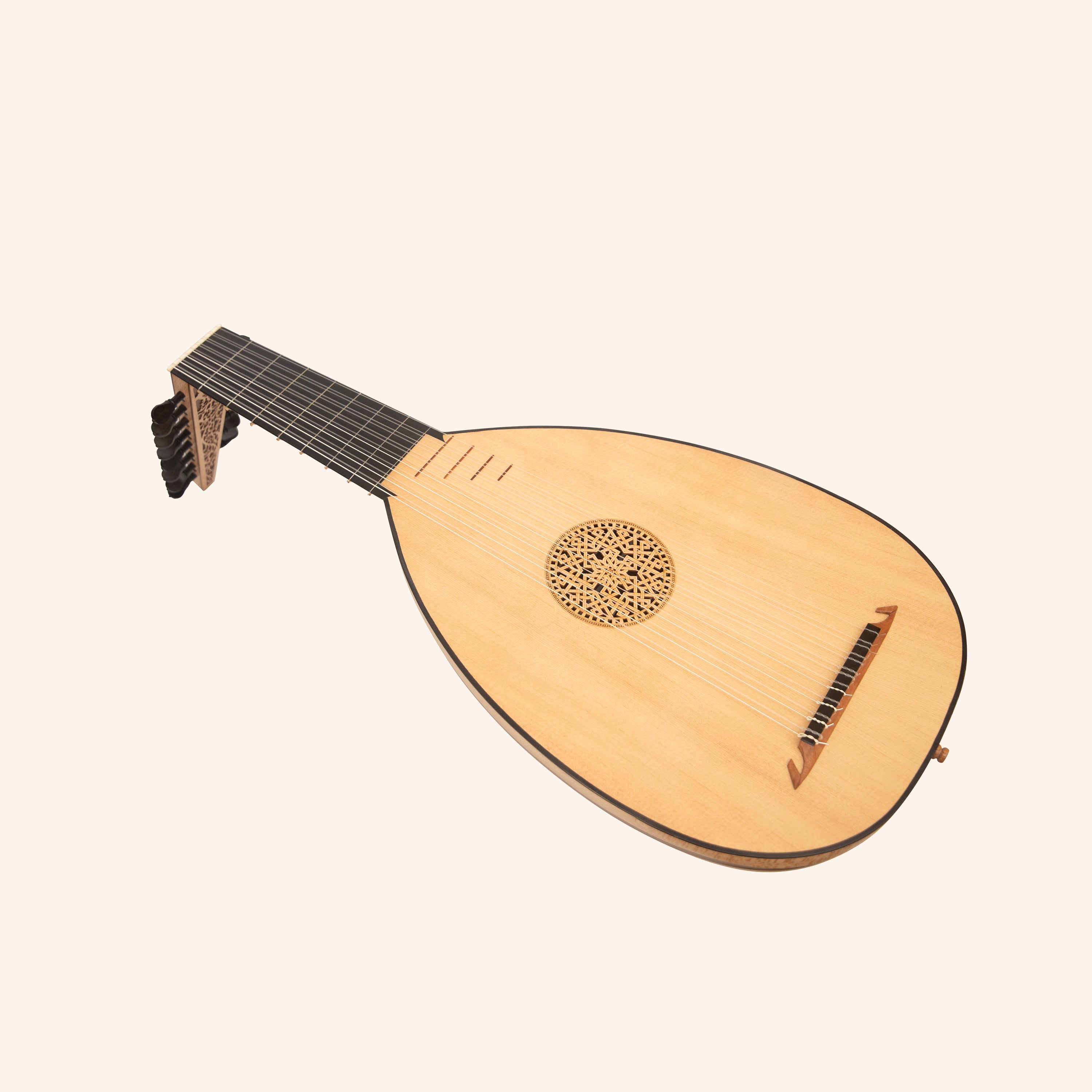 Muzikkon Renaissance Lute 8 Course Deluxe Right Hand After Hieber