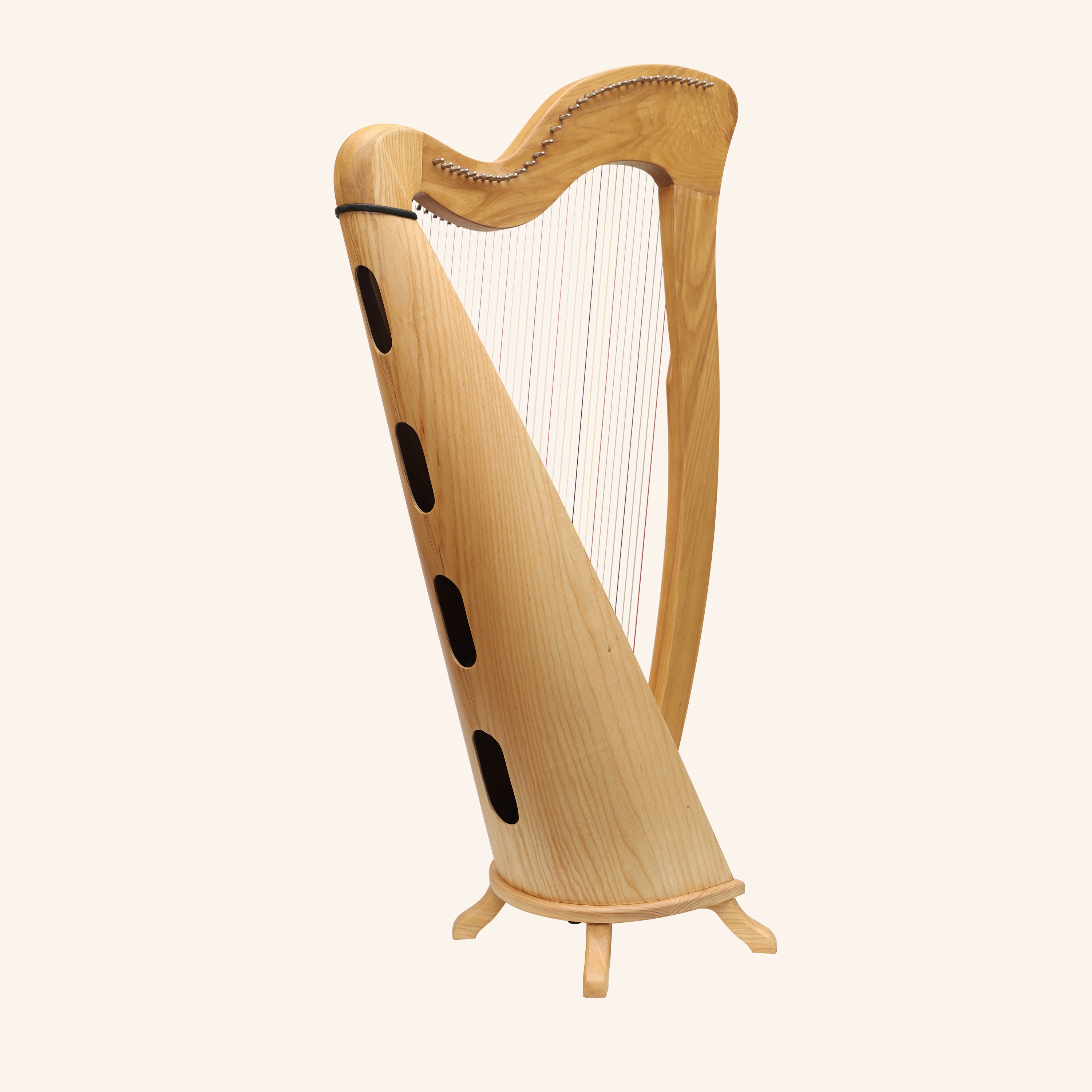 McHugh Harp 34 Strings Ashwood Round back