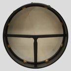 Muzikkon 16"X6" Heartland Tunable Irish Bodhran Drum Deep Rim with T-BAR & Taped Finish Deep Tune, Celtic Irish Bodhran