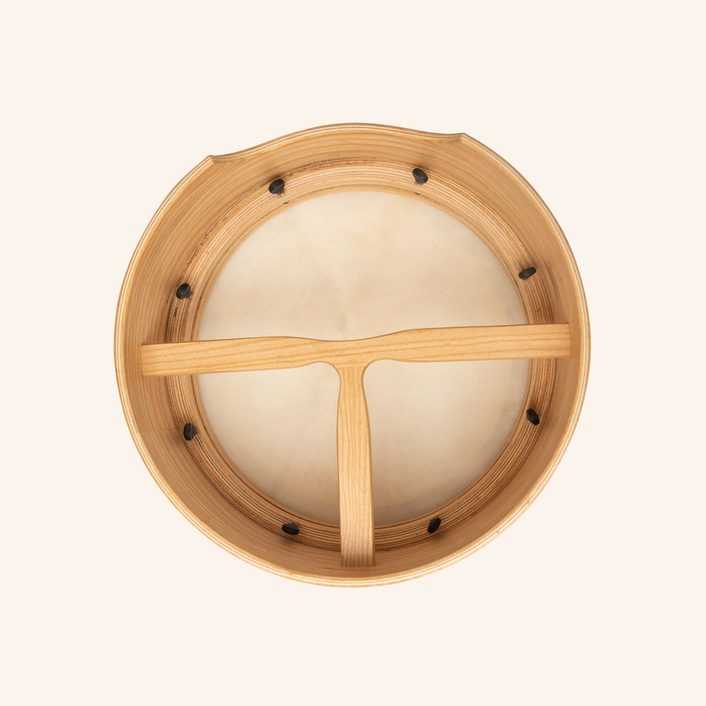 Muzikkon 16”x6" Premium Celtic Irish Bodhran with Easy Tune System Deep Rim T-BAR & Taped Finish