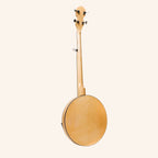 Heartland 5 String Deluxe Irish Banjo Left Handed 24 Bracket with Closed Solid Back Maple Finish