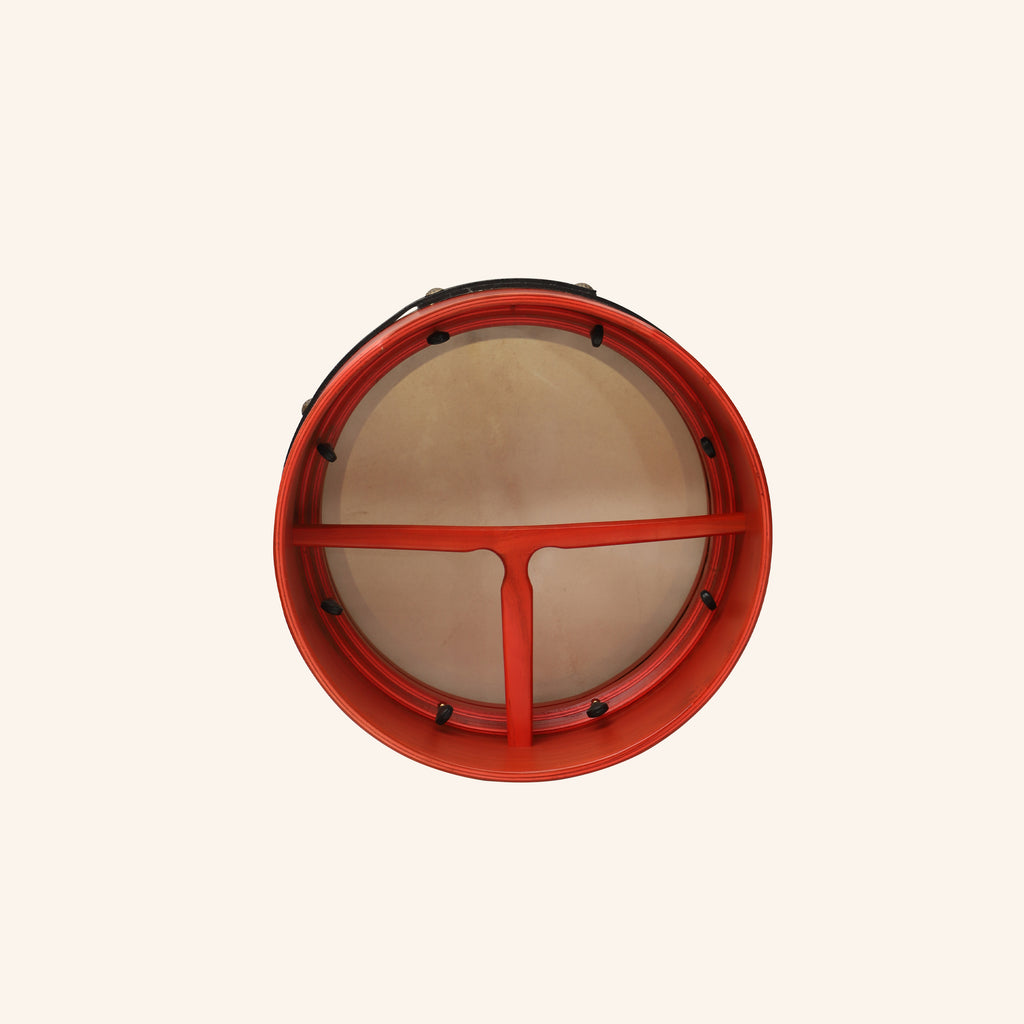 Muzikkon 14”x6" Premium Celtic Irish Bodhran with Easy Tune System Deep Rim T-BAR & Taped Finish