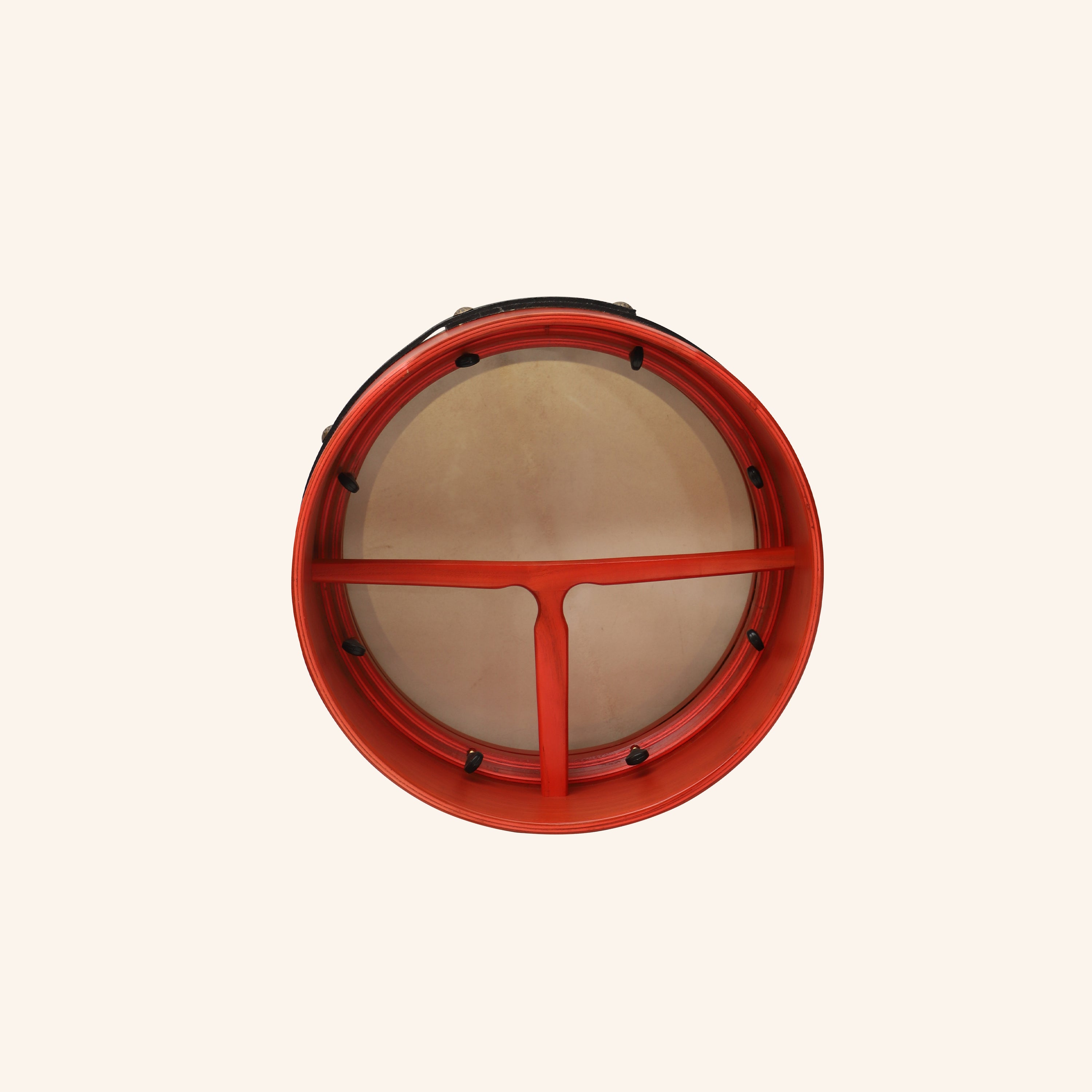 Muzikkon 14”x6" Premium Celtic Irish Bodhran with Easy Tune System Deep Rim T-BAR & Taped Finish