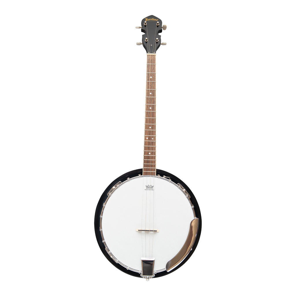Heartland 4 String Banjo 19 Frets Irish Tenor Banjo Left Handed 24 Bracket With Closed Solid Back