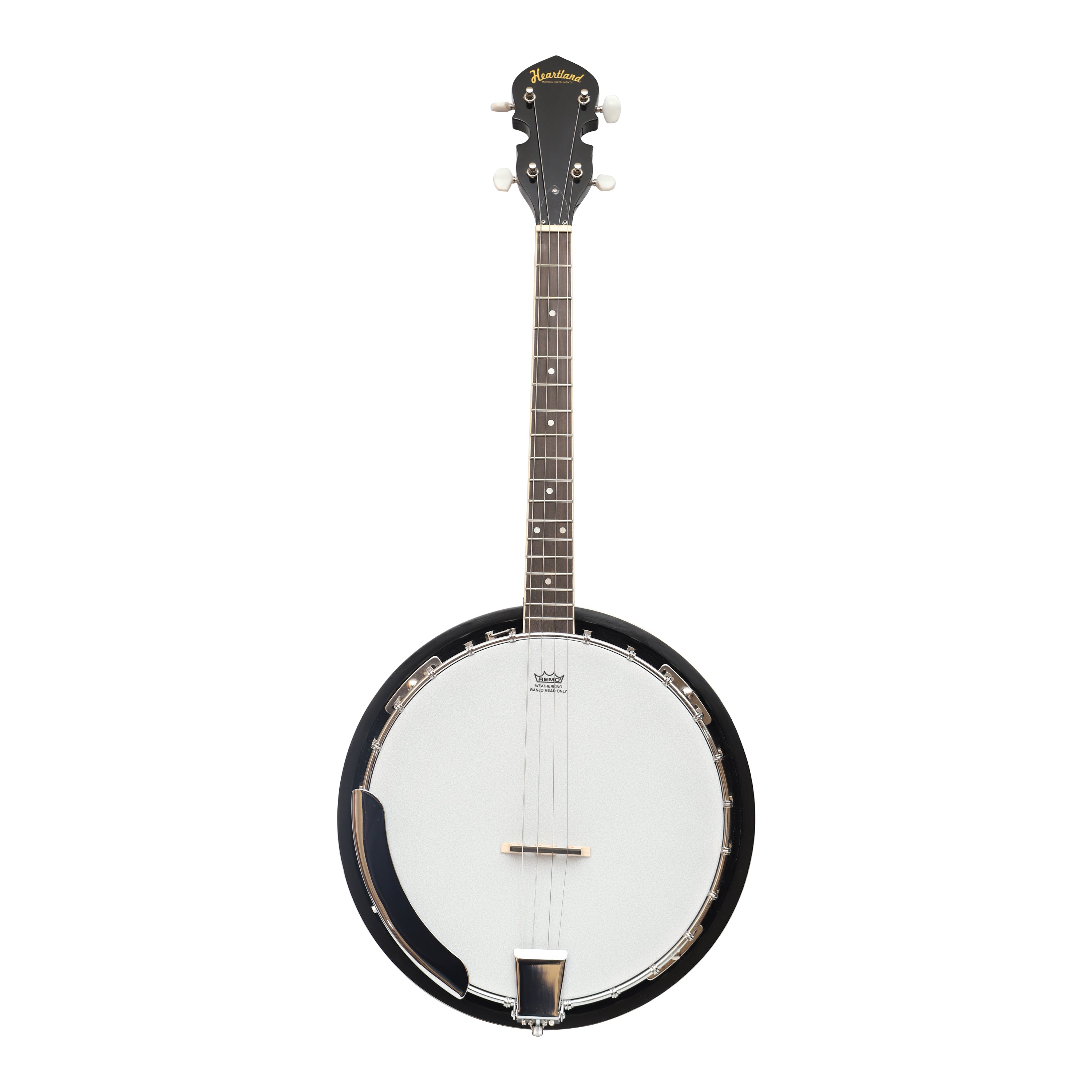 Heartland 4 String Banjo Closed Solid Back 17 Fret, 4 String Irish Tenor Banjo Short scale
