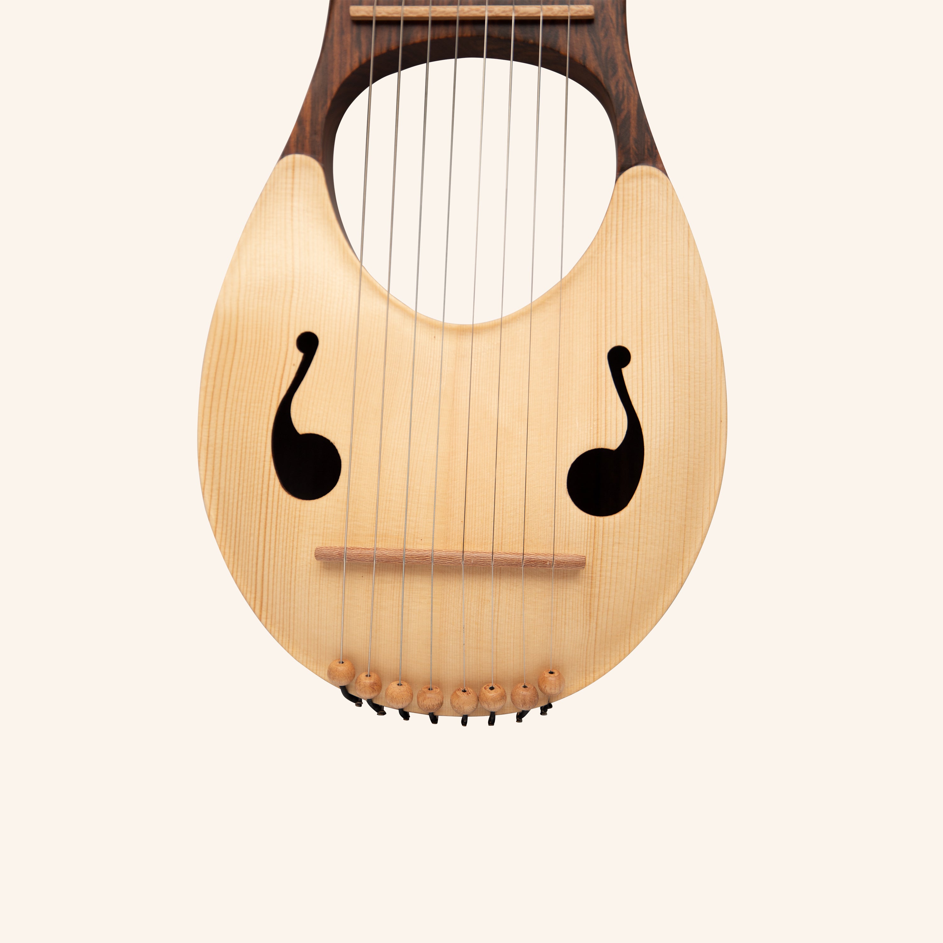 Muzikkon Lyre Harp 8 String Rosewood
