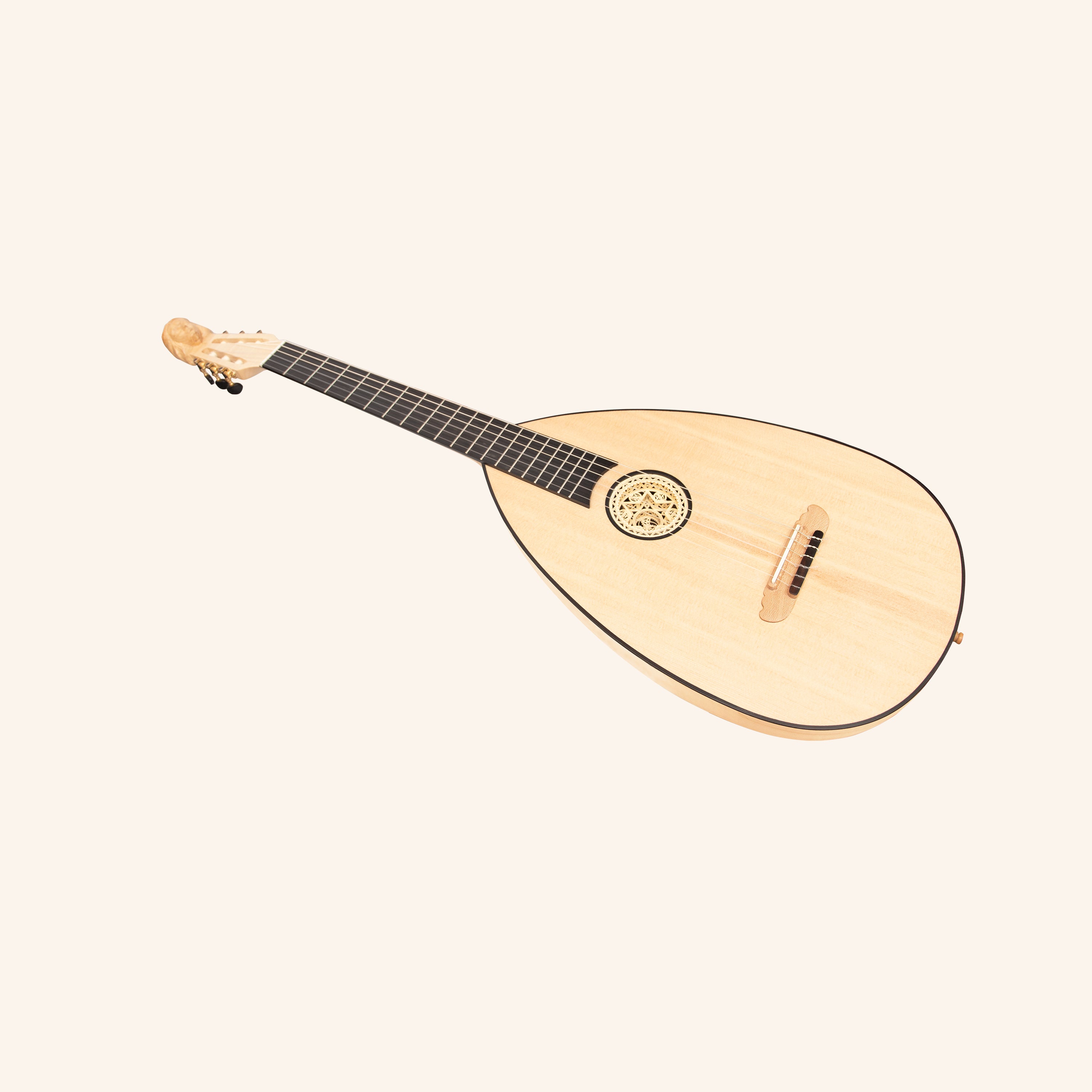 MUZIKKON LUTE GUITAR, 6 STRING MAPLE LEFT HAND