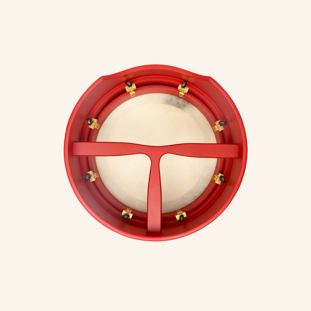 Muzikkon 15”x5" (38x12.5 cm) Premium Celtic Irish Bodhran With Easy Tune System Deep Rim T- Bar & Taped Finish