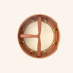 Muzikkon 14”x5" (35.5x12.5 cm) Premium Celtic Irish Bodhran With Easy Tune System Deep Rim T- Bar & Taped Finish