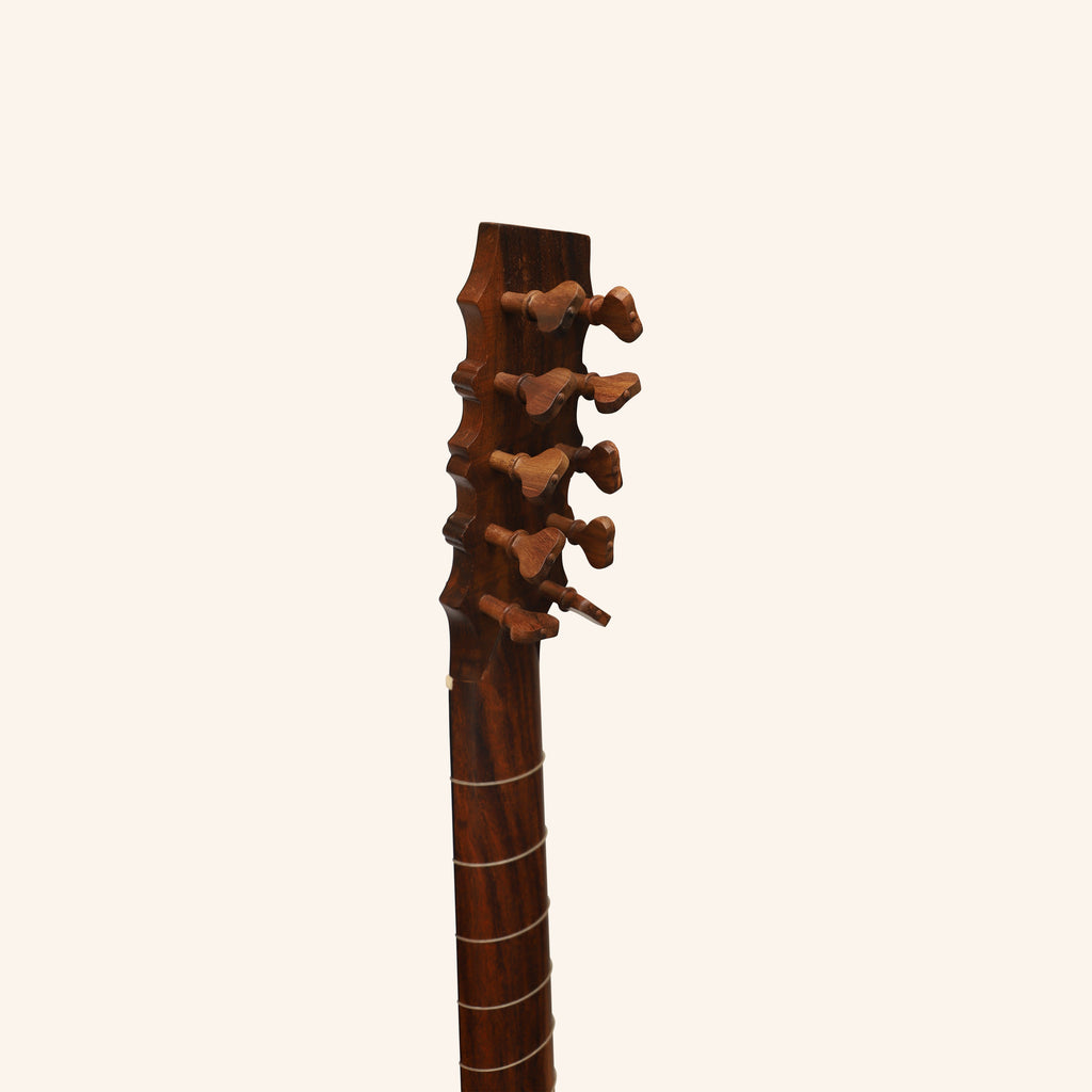 Heartland Sellas Baroque Guitar, 5 Course Variegated Walnut Rosewood
