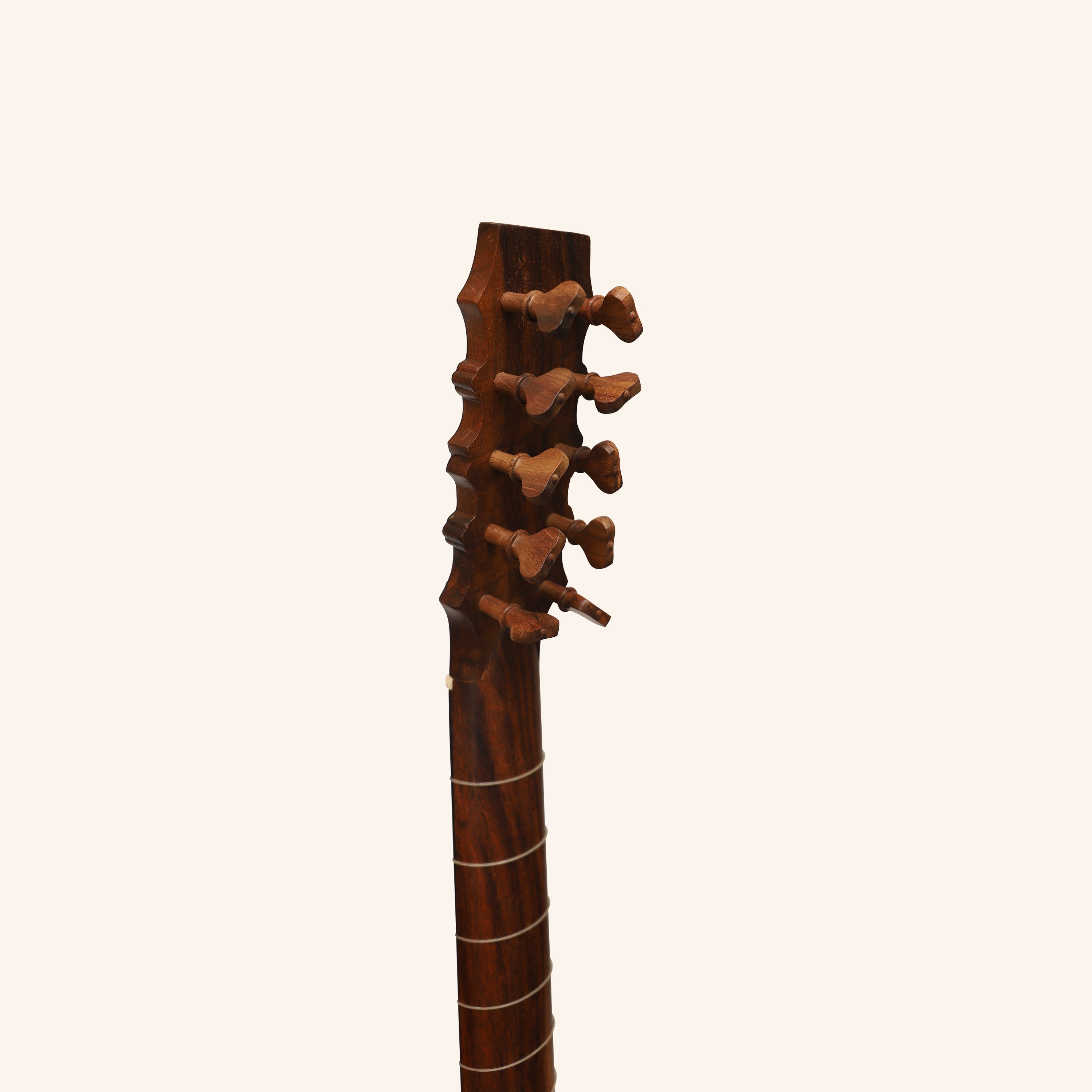 Heartland Sellas Baroque Guitar, 5 Course Variegated Walnut Rosewood