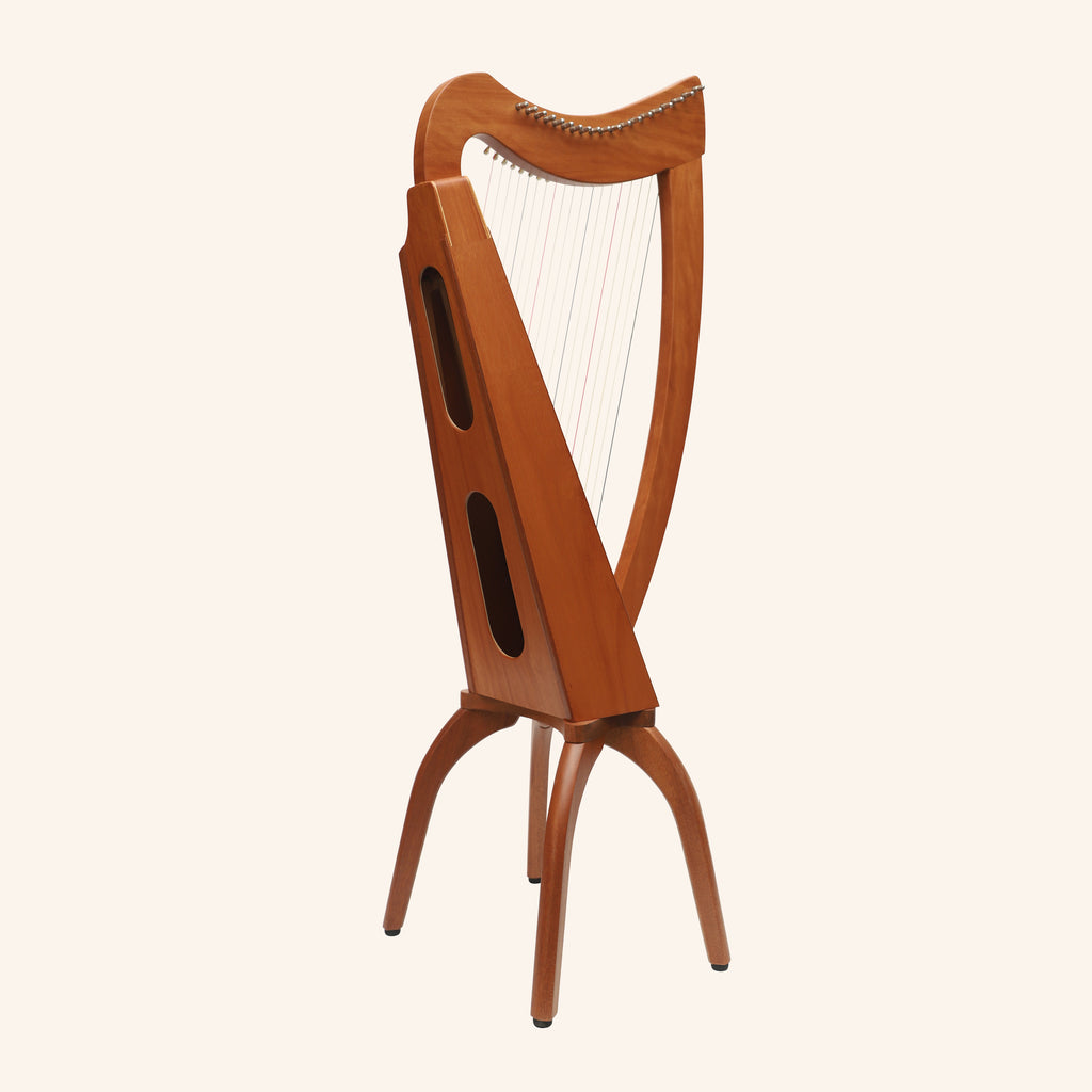 Muzikkon 19 String Trinity Cèilidh Harp Mahogany