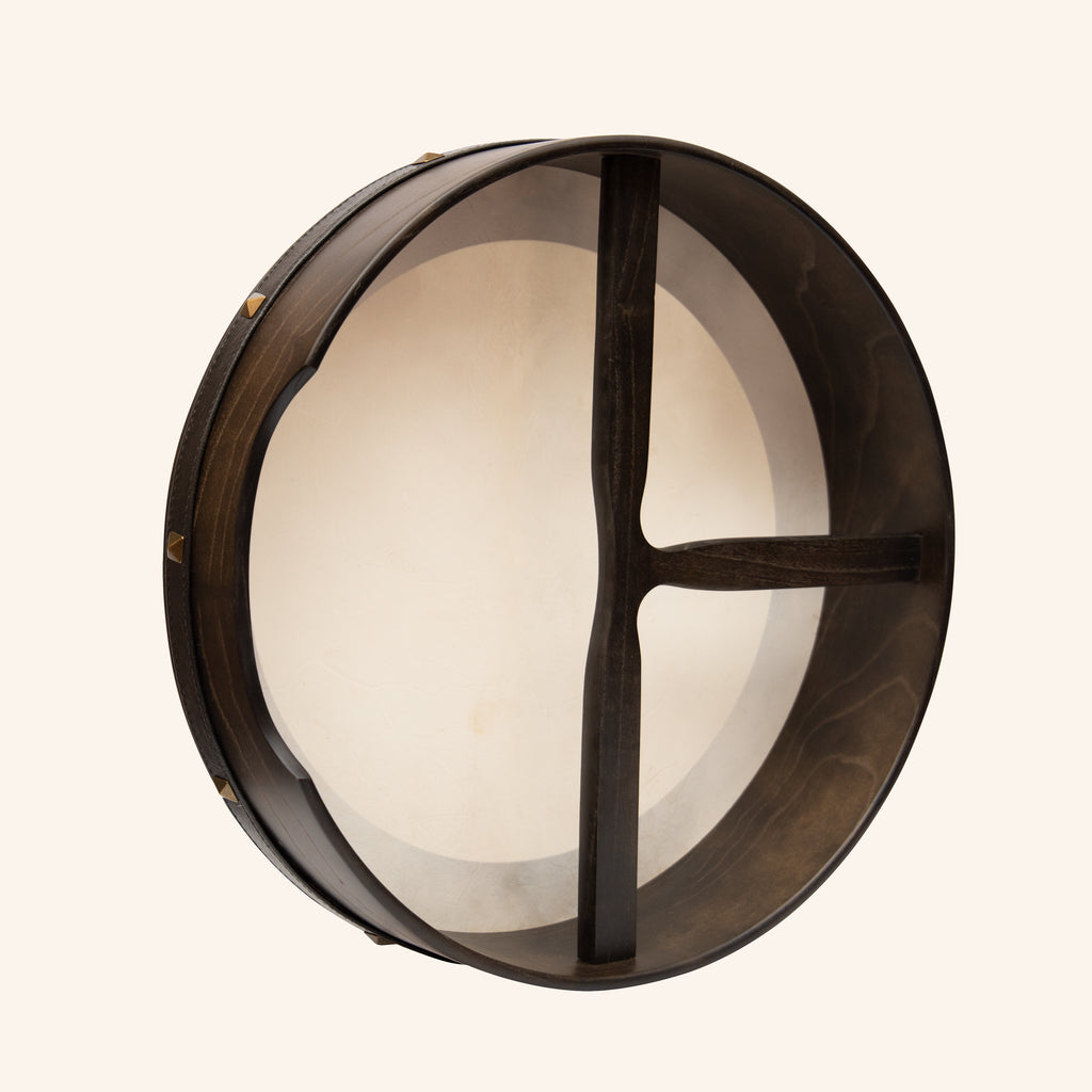 18"x4" Heartland Bodhran Ebony Non Tunable T-Bar Deep Tuned