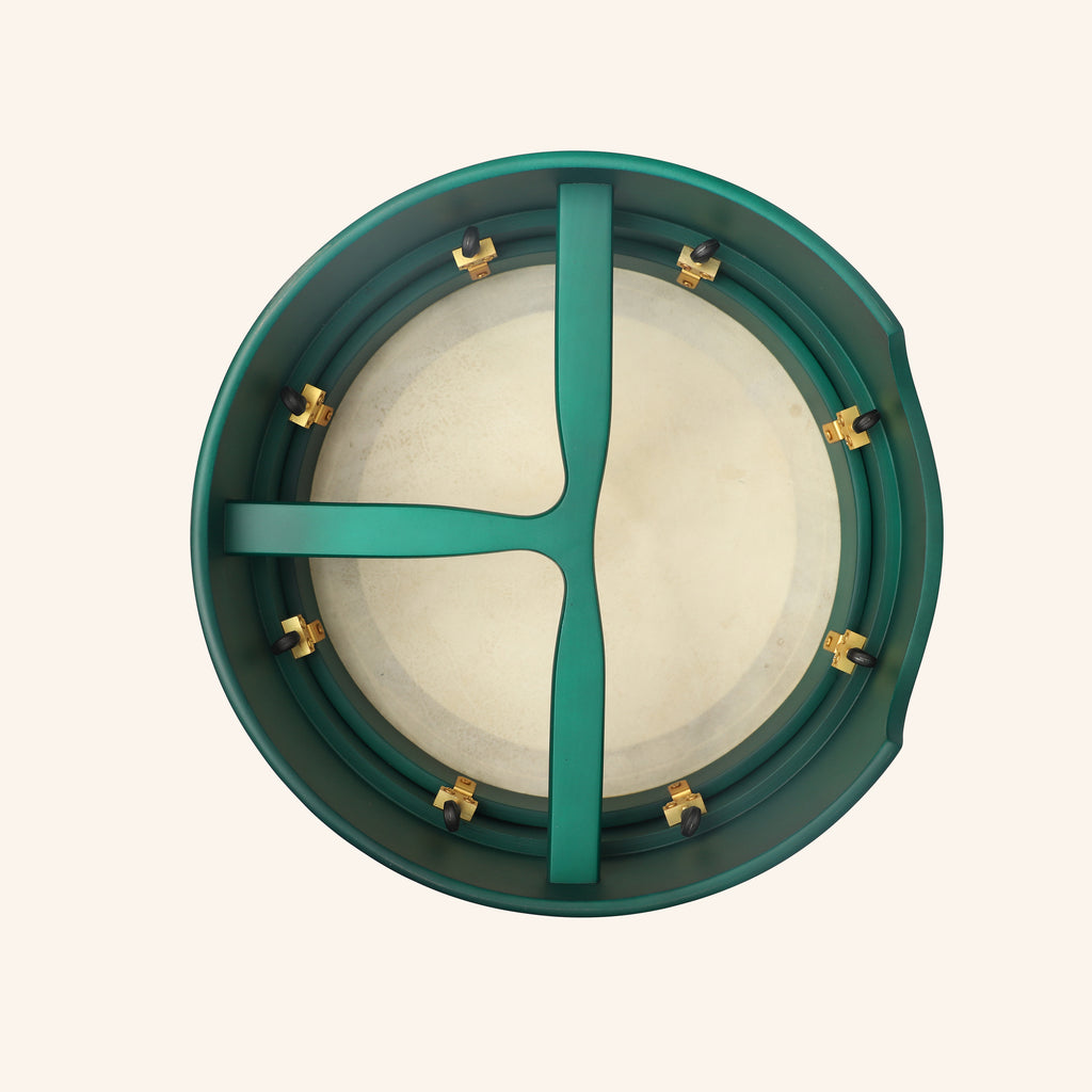 Muzikkon 15”x5" (38x12.5 cm) Premium Celtic Irish Bodhran With Easy Tune System Deep Rim T- Bar & Taped Finish