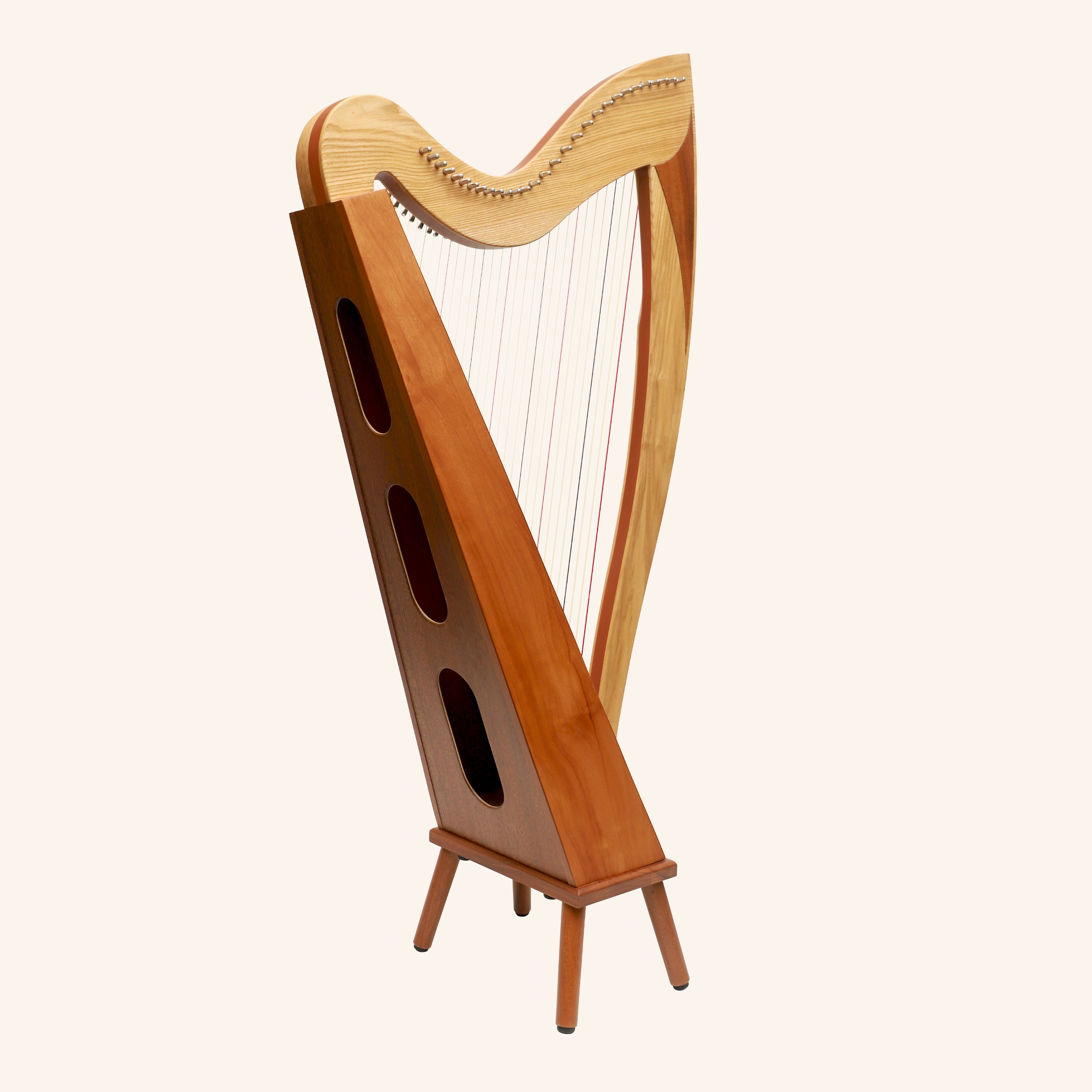 McHugh Atlas Harp 29 String Ash and Mahogany Squareback