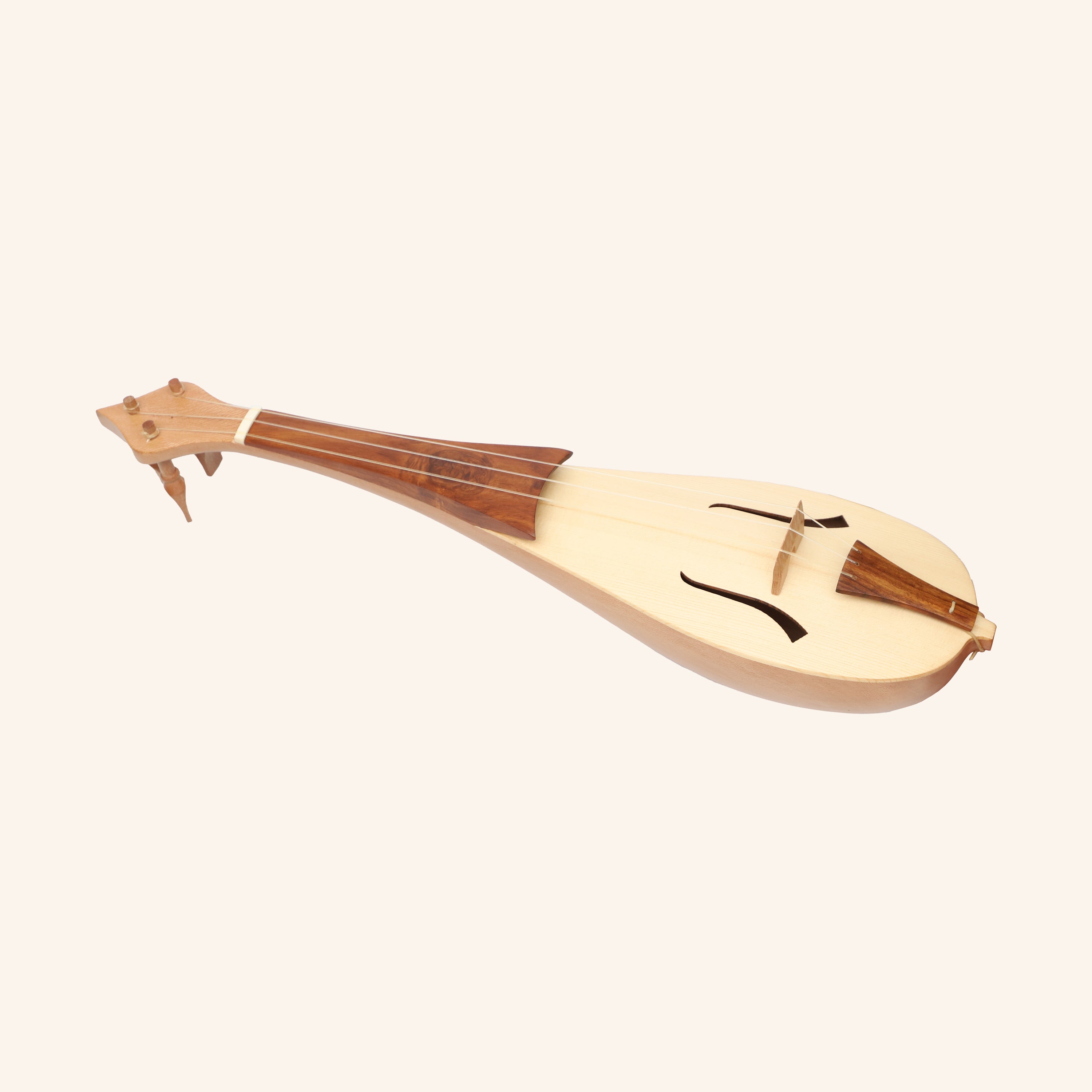 Muzikkon Alto Rebec, 3 String Lacewood