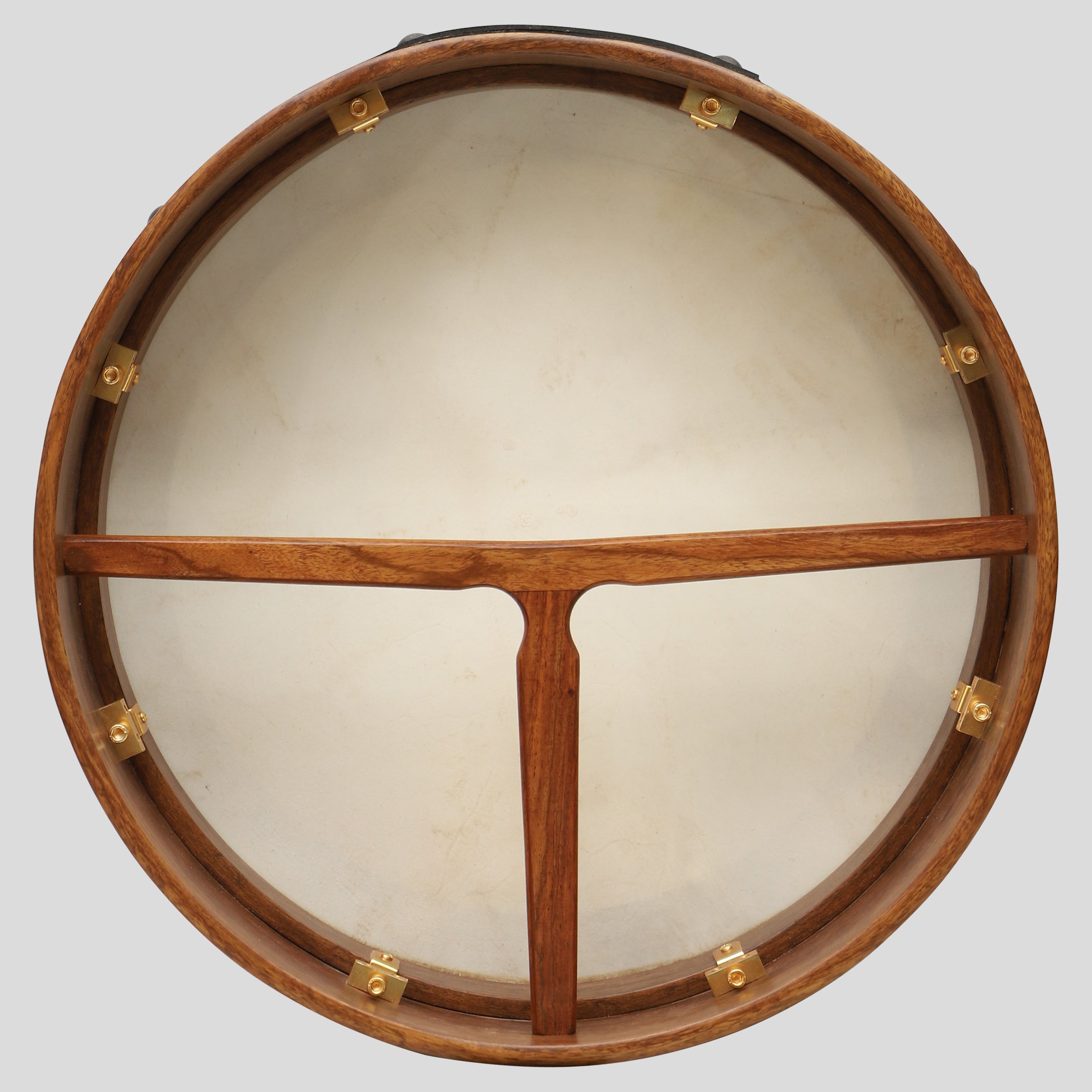 Muzikkon 16"X4" Heartland Tunable Irish Bodhran with T-BAR & Taped Finish Deep Tune