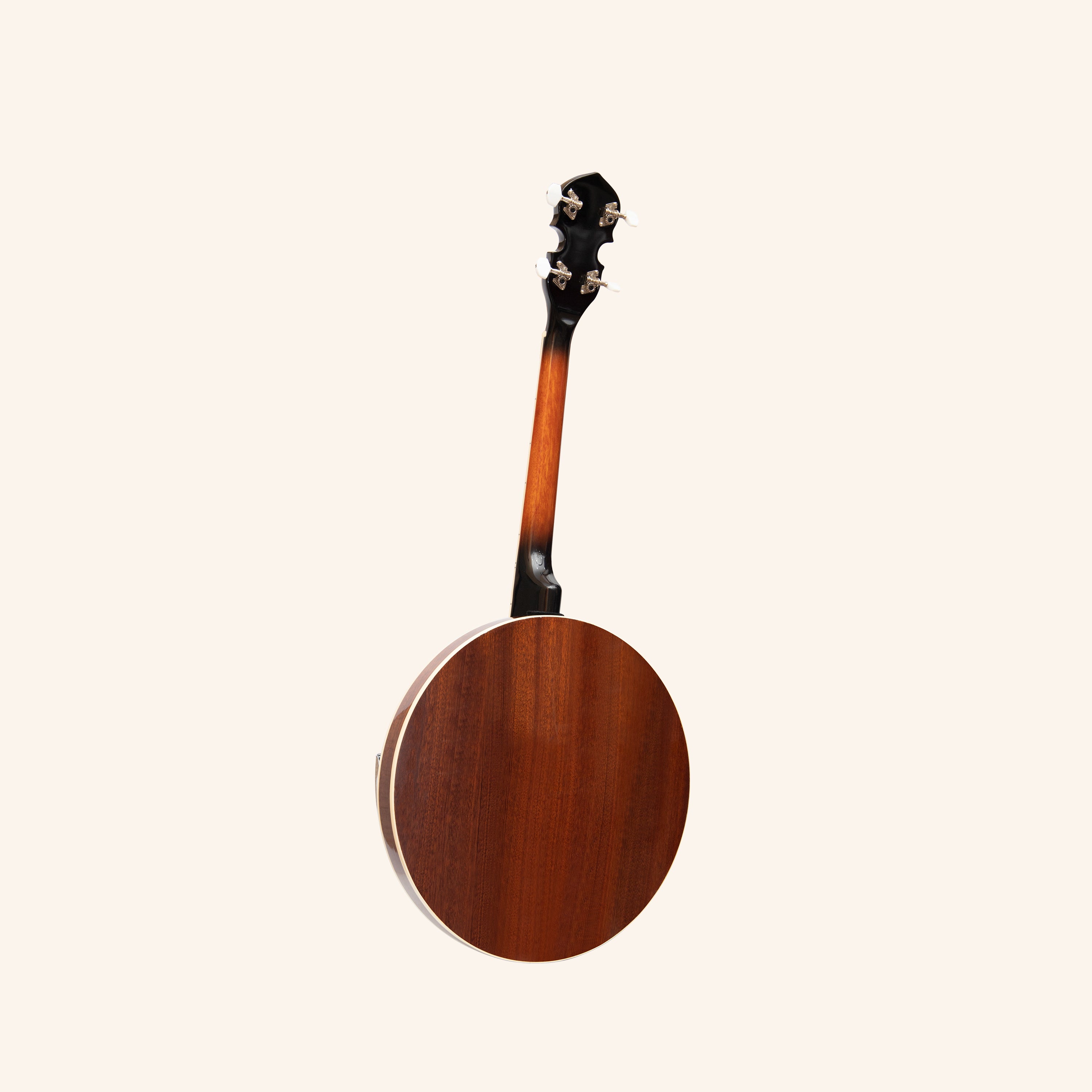 Heartland 4 String 17 Fret Irish Tenor Banjo Left Handed Player Series with Closed Solid Back Sunburst Finish