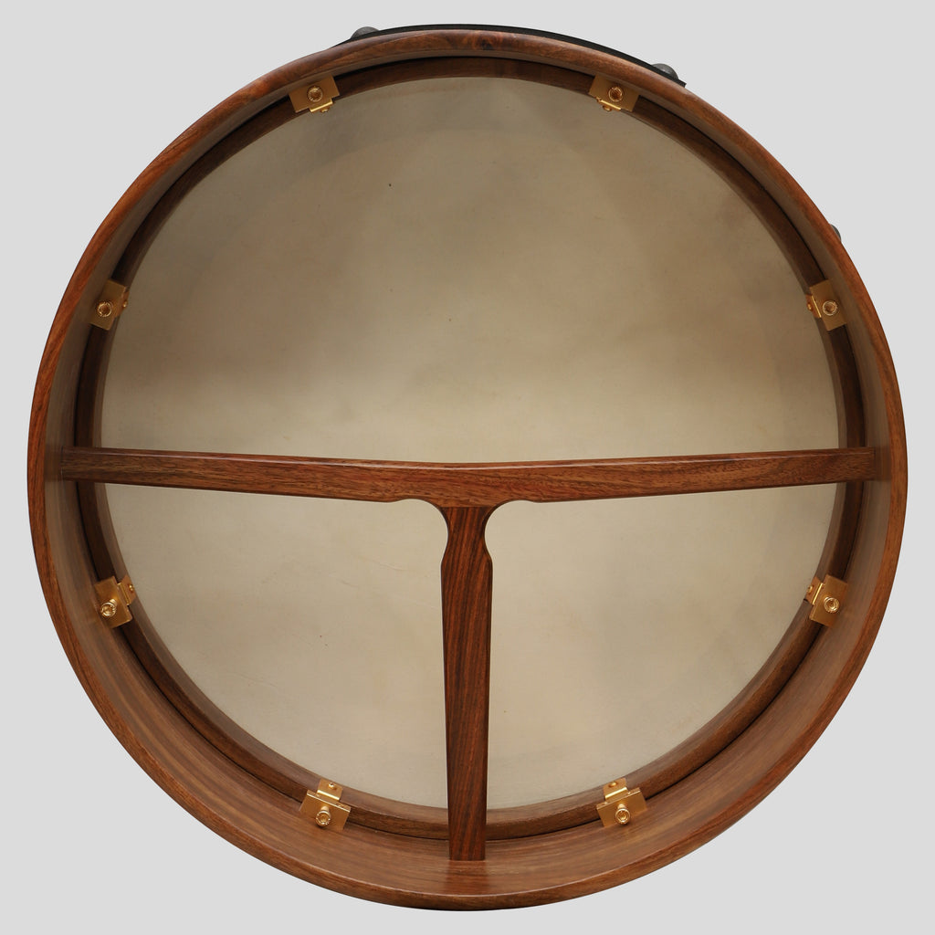Muzikkon 16"X6" Heartland Tunable Irish Bodhran Drum Deep Rim with T-BAR & Taped Finish Deep Tune, Celtic Irish Bodhran
