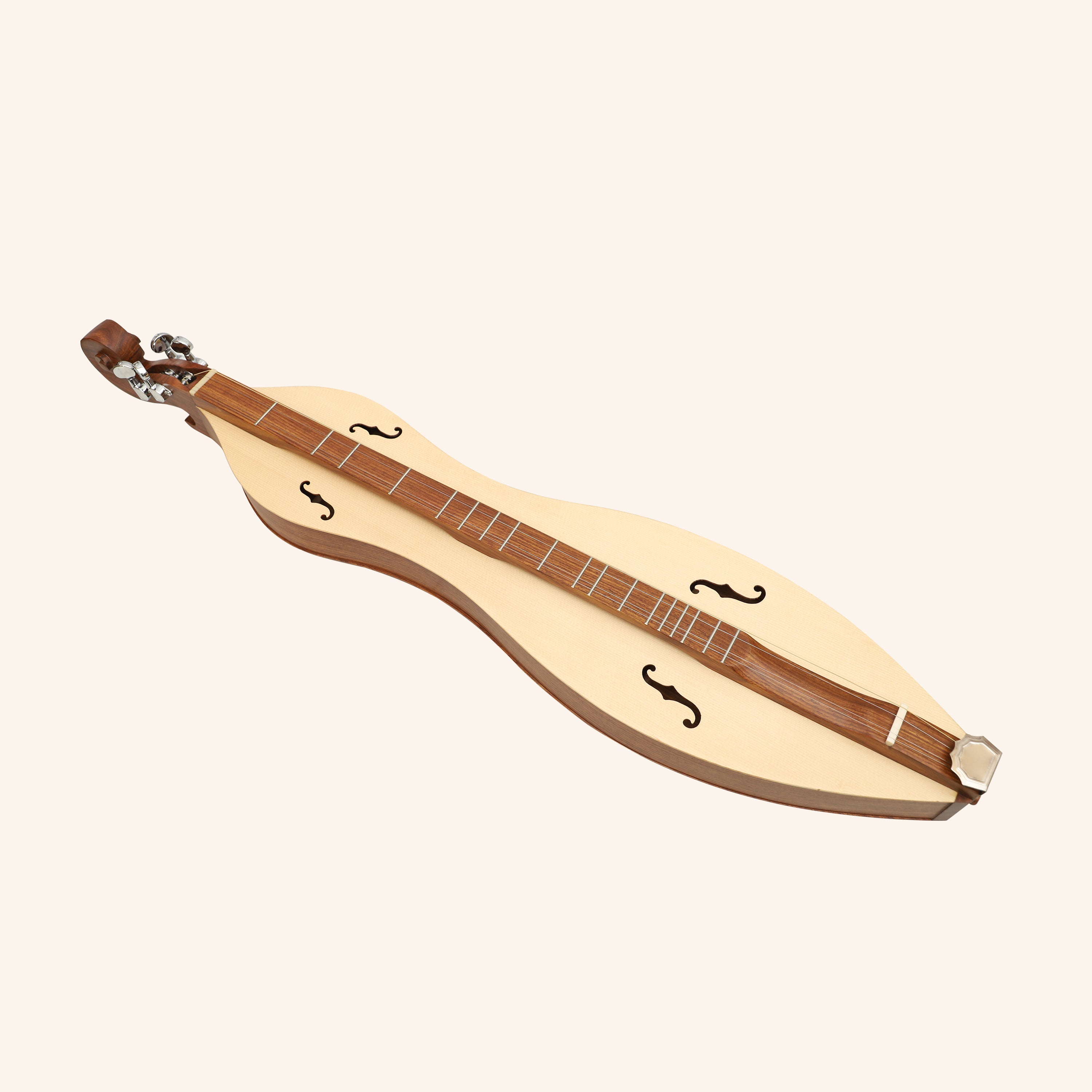Mountain Dulcimer 4 String  F-Hole Rosewood With Nickel Finish Hardware