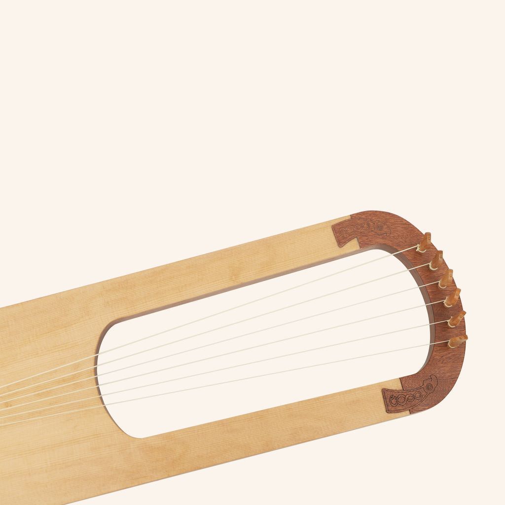 Muzikkon Anglo Saxon Lyre Harp After Prittlewell Lyre Mid 7th Century