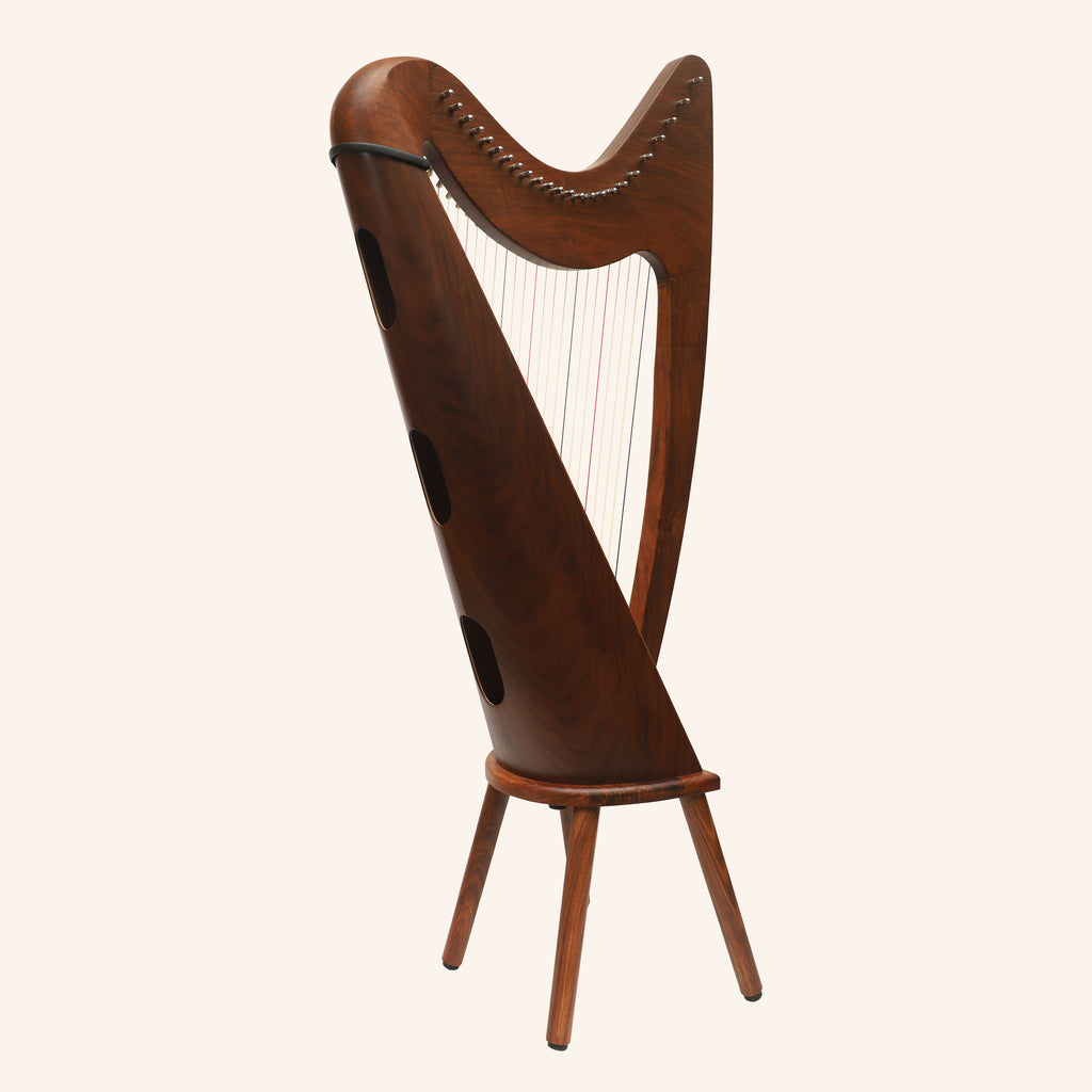 24 String Claddagh Harp Rosewood