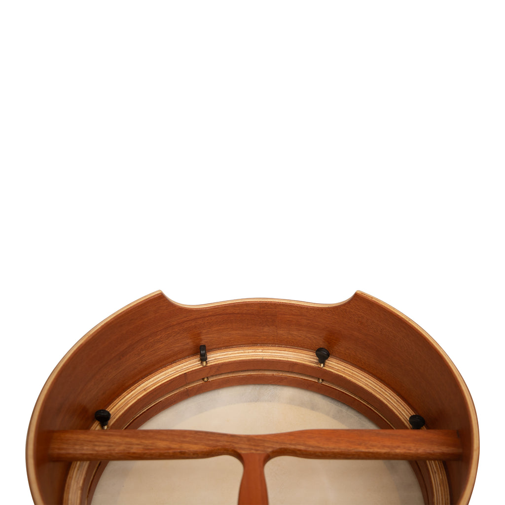 Muzikkon 14”x6" Premium Celtic Irish Bodhran with Easy Tune System Deep Rim T-BAR & Taped Finish