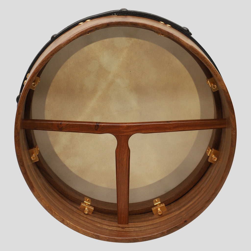 Muzikkon 14"X6" Heartland Tunable Irish Bodhran Drum Deep Rim with T-BAR & Taped Finish Deep Tune