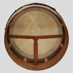 Muzikkon 14"X6" Heartland Tunable Irish Bodhran Drum Deep Rim with T-BAR & Taped Finish Deep Tune