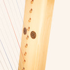Muzikkon Gothic Harp 19 String Ashwood