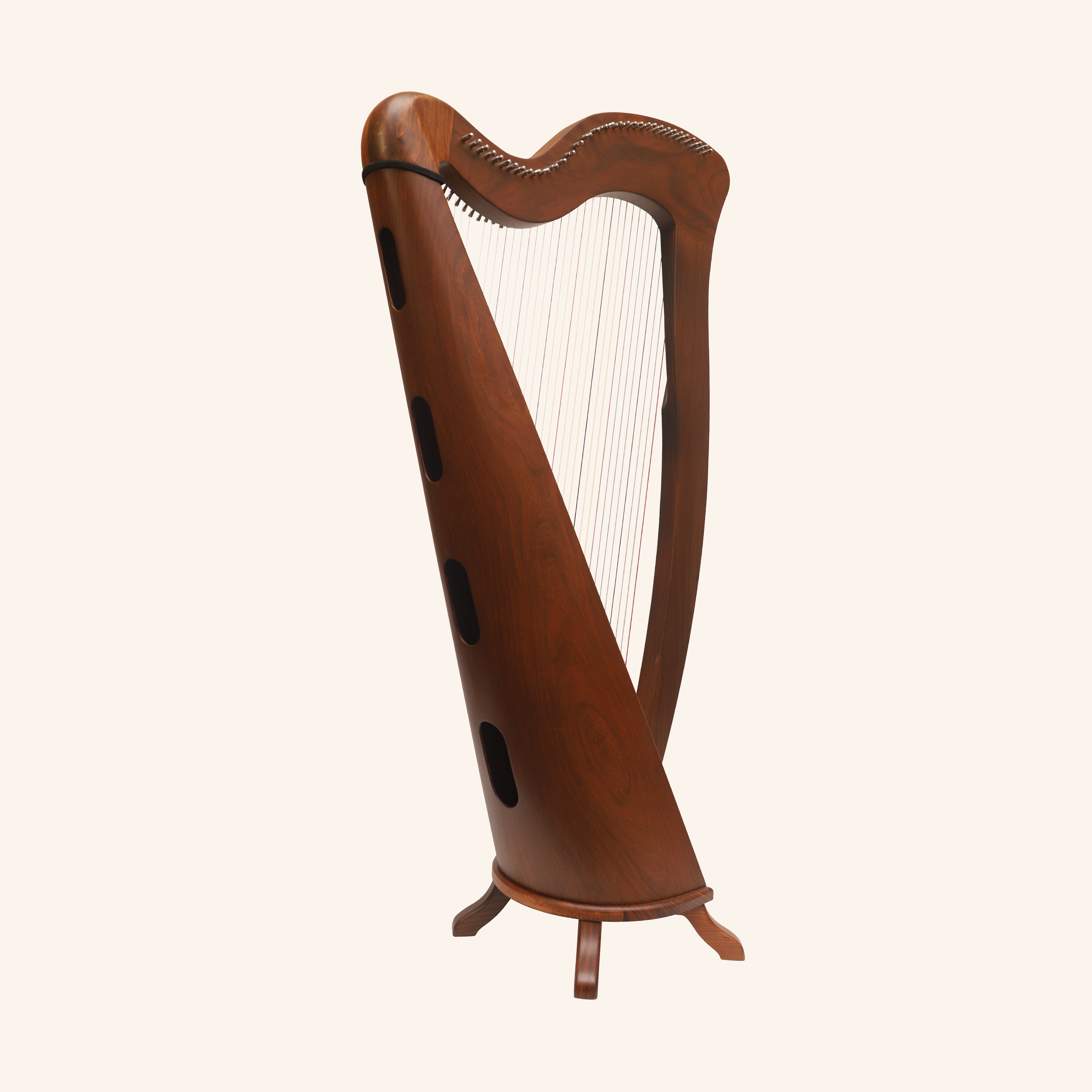 McHugh Harp 34 Strings Rosewood Round back