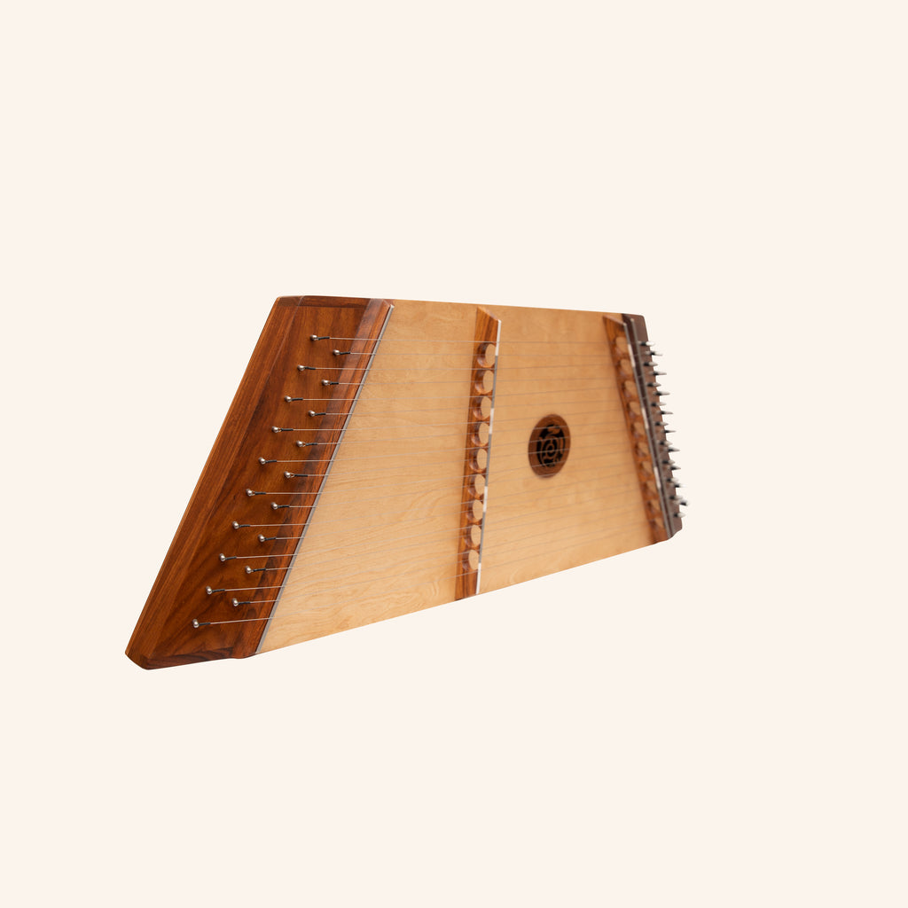 Muzikkon Single Strung 10-9 Hammered Dulcimer Rosewood With Hammers