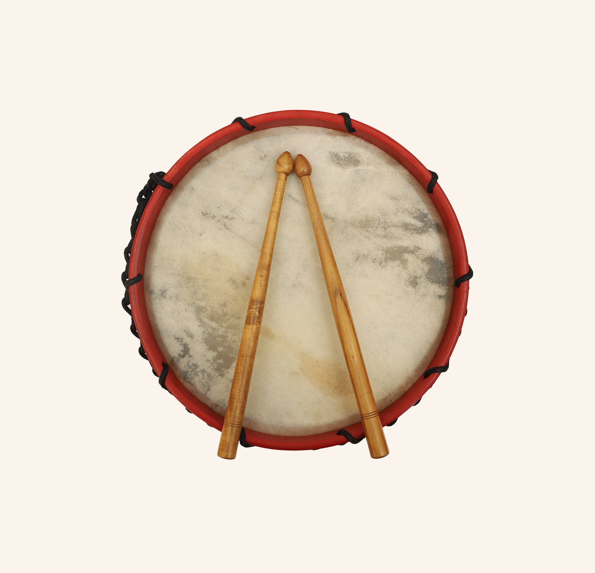 MUZIKKON TABOR DRUM 10 INCH RED
