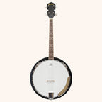 Heartland 4 String Banjo Closed Solid Back 17 Fret, Left Handed 4 String Irish Tenor Banjo Short Scale