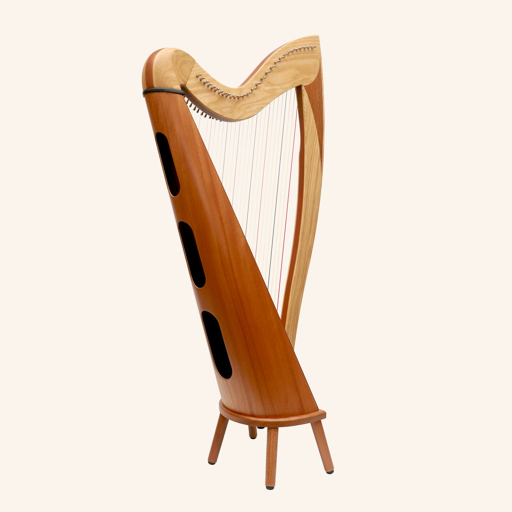 McHugh Atlas Harp 29 String Ash and Mahogany Roundback