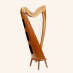 McHugh Atlas Harp 29 String Ash and Mahogany Roundback