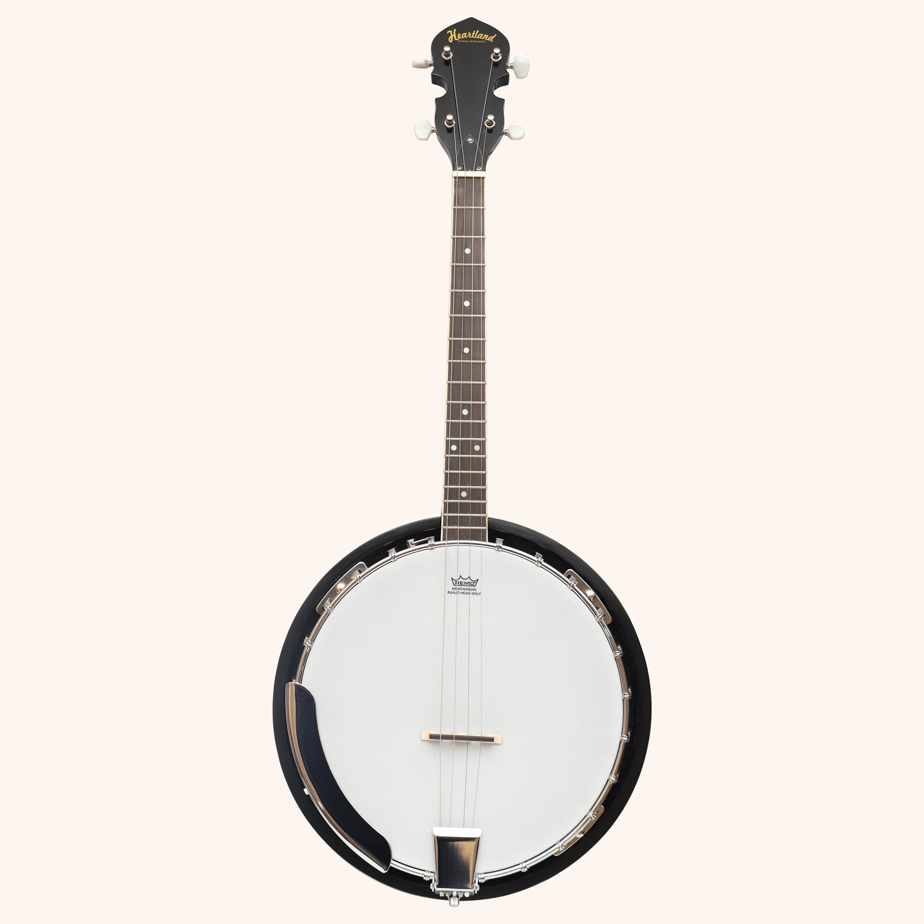 Heartland 4 String Banjo Closed Solid Back 17 Fret, 4 String Irish Tenor Banjo Short scale