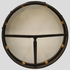 Muzikkon 18"X4" Heartland Tunable Irish Bodhran Drum with T-Bar & Taped Finish Deep Tune